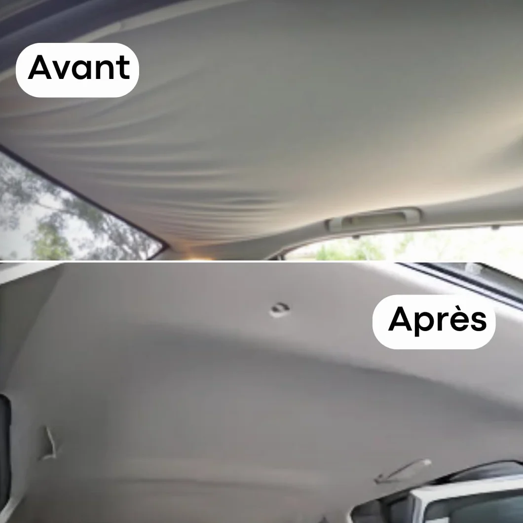 Kit Reparation Ciel de Toit Voiture avec Colle pour Tissu - Modele Vellours - Personnalisez Votre Tissu