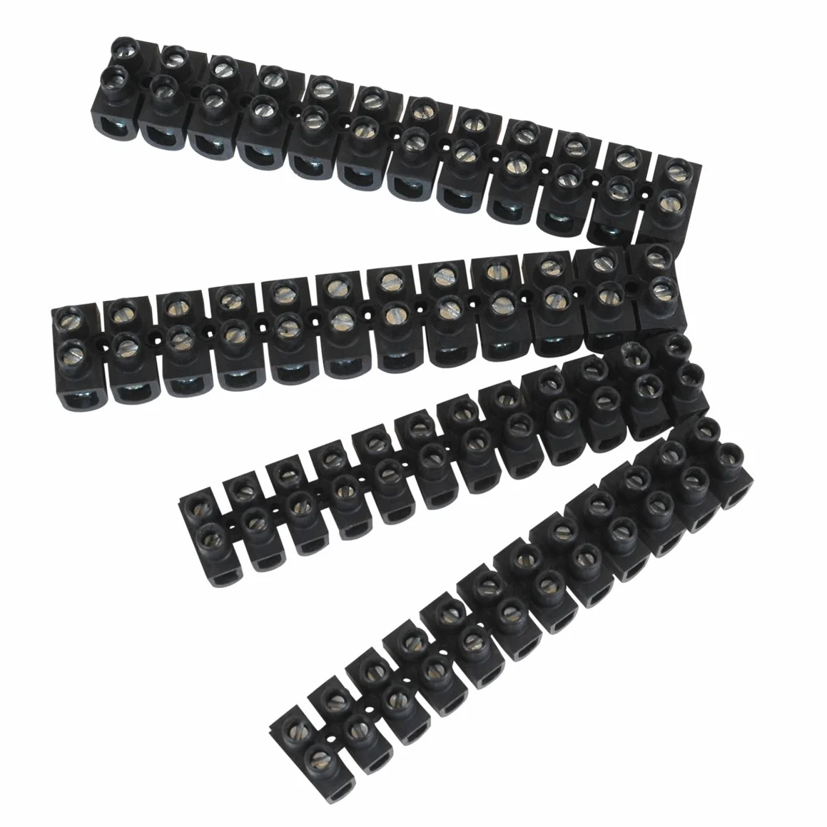 Blocs de jonction électriques - Barrières de connexion 12 plots - Lot de 4 - Debflex