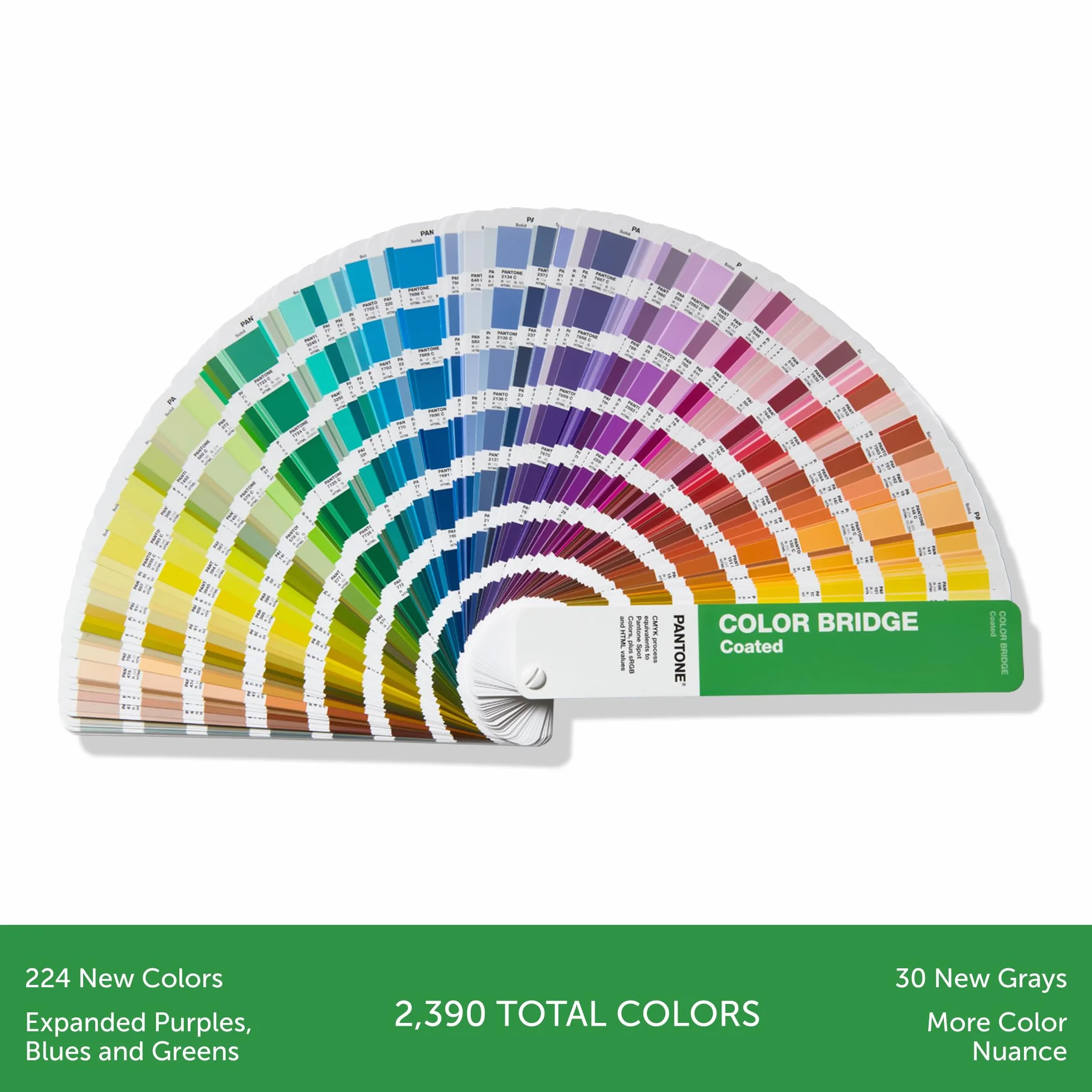 Pantone GG6103B Bridge Guide - Nuancier papier couché portable organisé par ordre chromatique