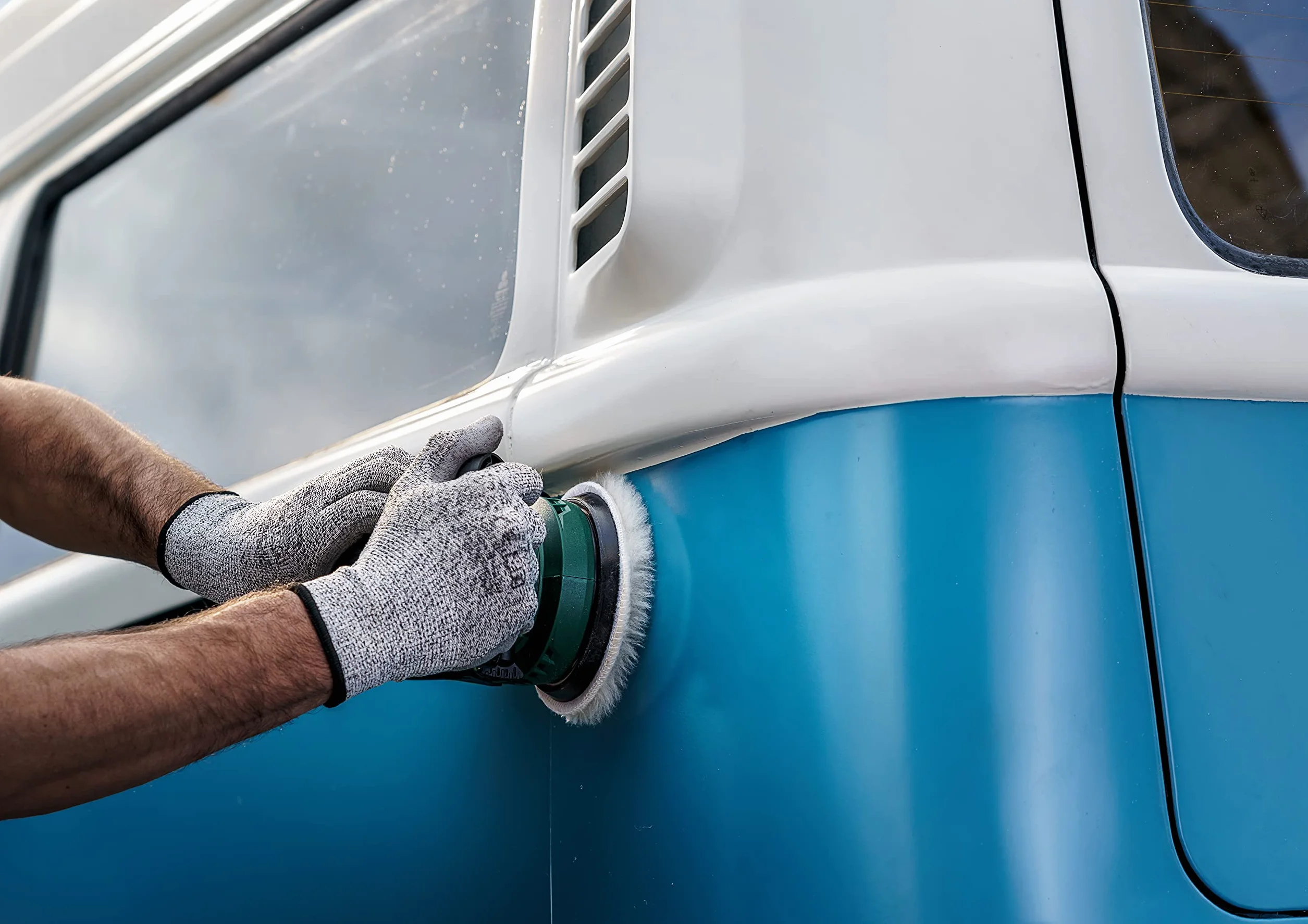 Bosch Tampon de polissage en laine d'agneau Ø 125 mm auto-agrippant pour ponceuses excentriques