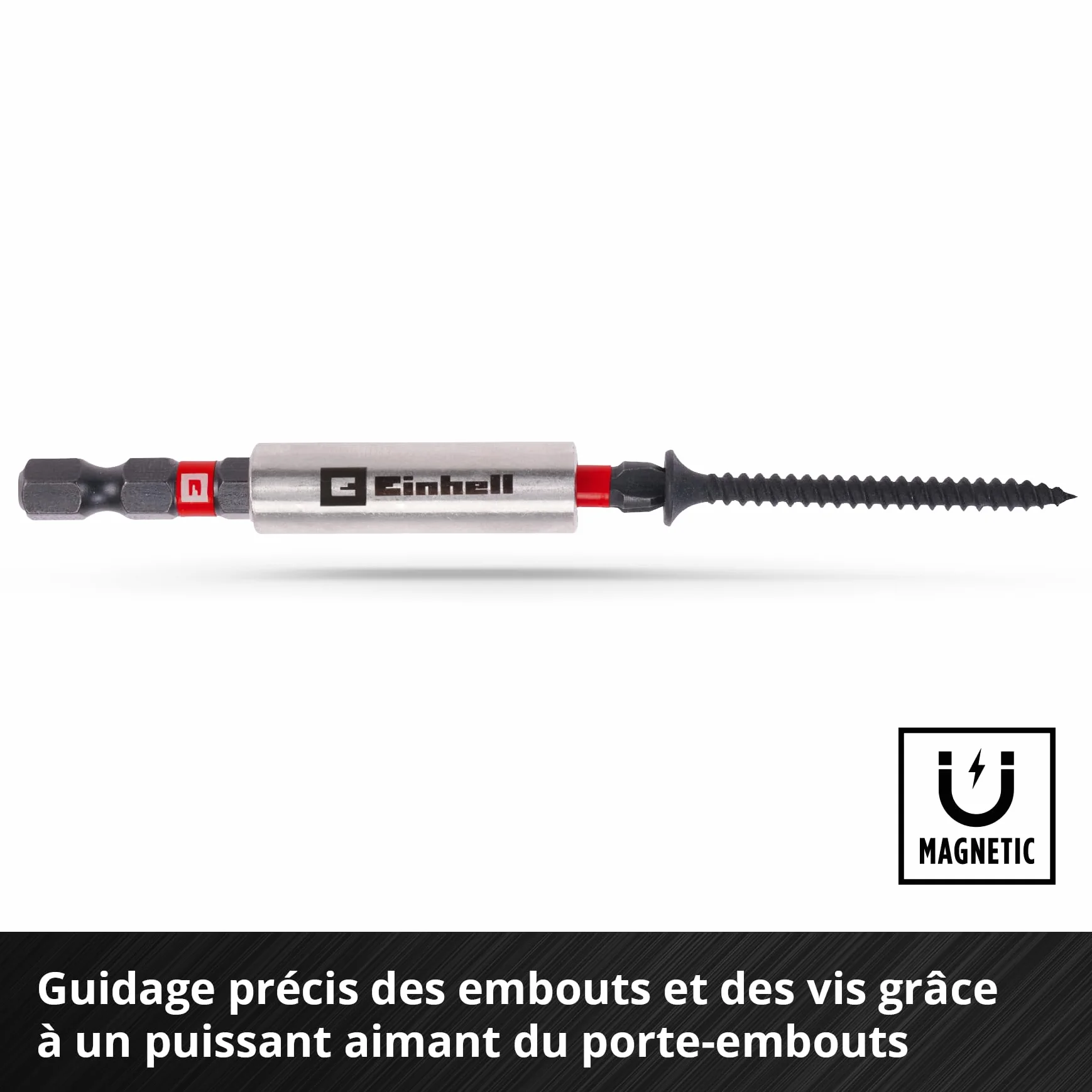 Einhell M-CASE 38 pièces impact-Bit Set 25 mm 50 mm 90 mm douilles 6 pans porte-embout 60 mm boîte rangement