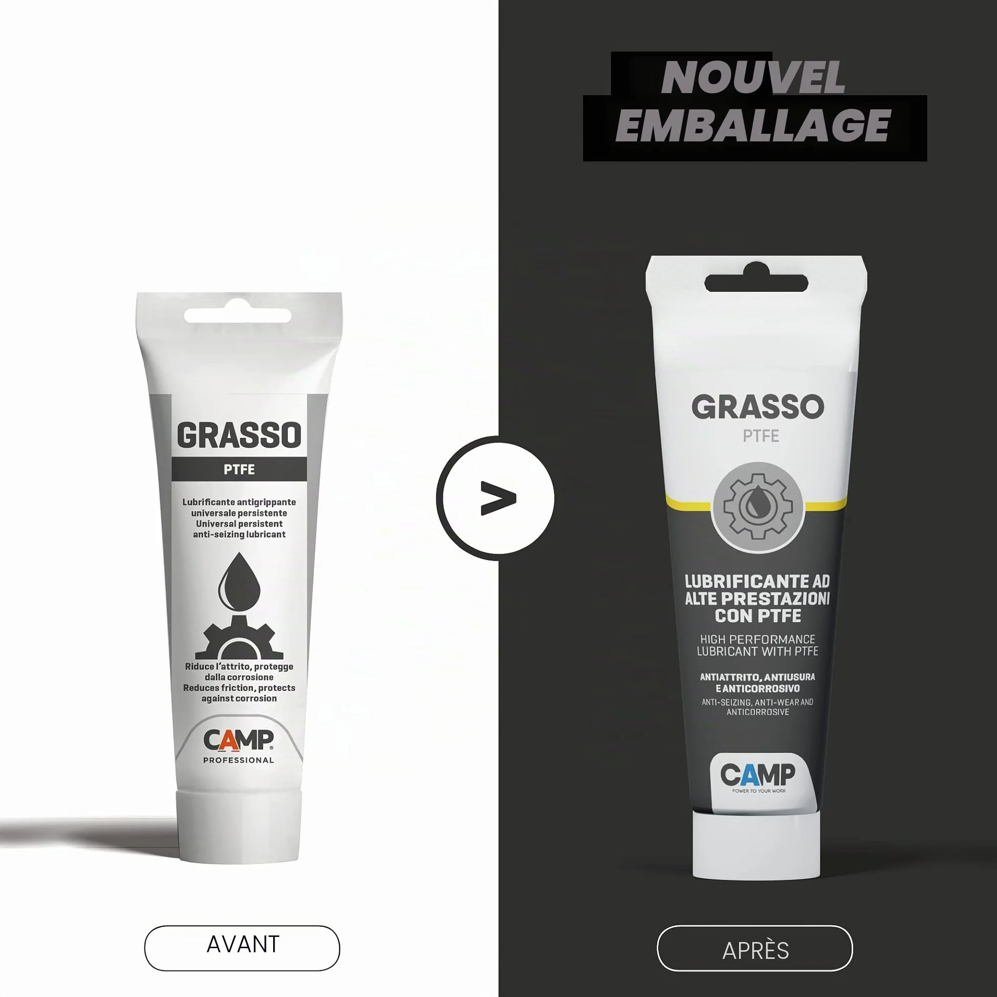 CAMP Graisse PTFE Haute Performance Anti-Usure 150 ml