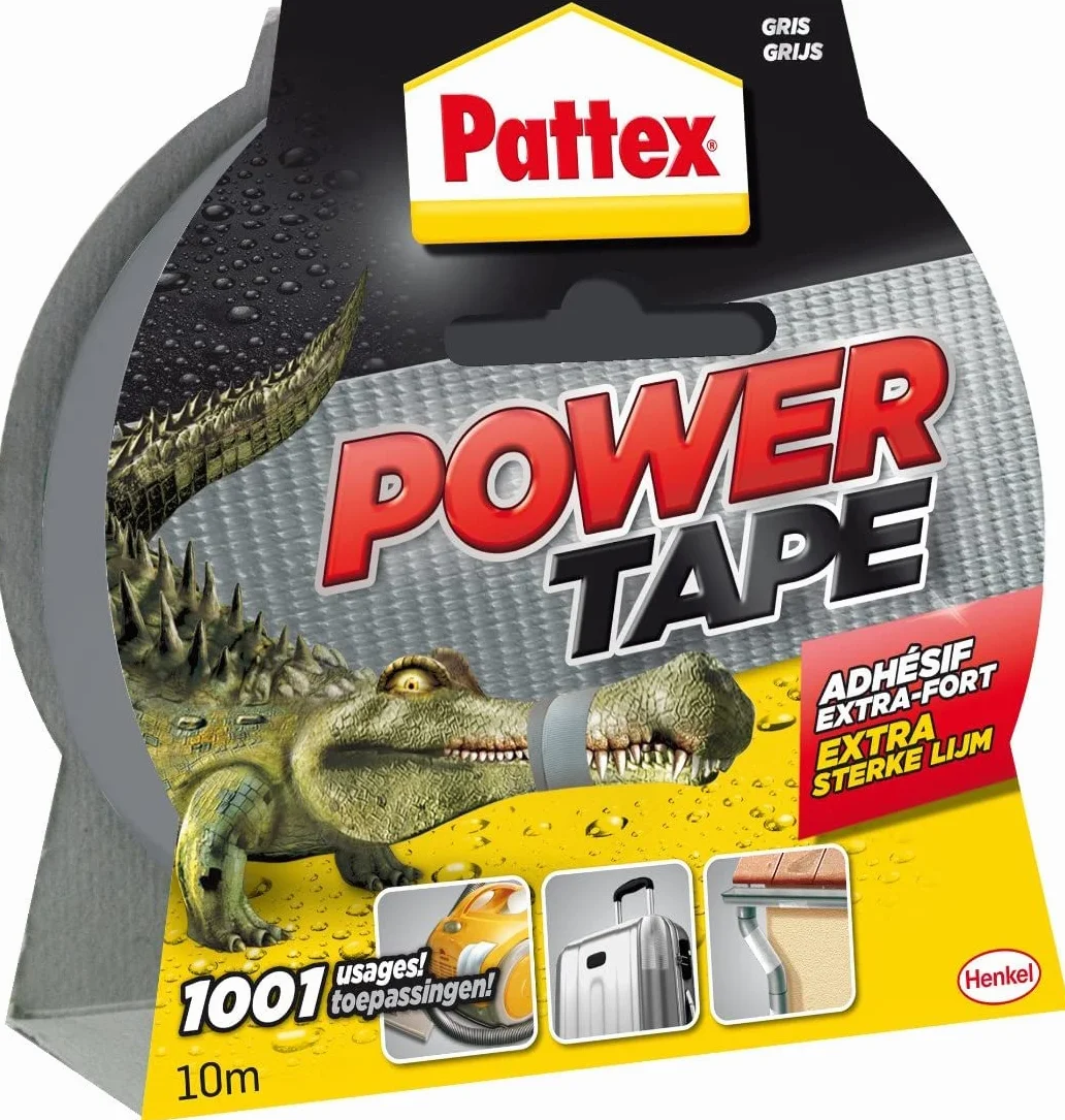 Pattex Power Tape Ruban adhésif toilé 10m extra fort étanche