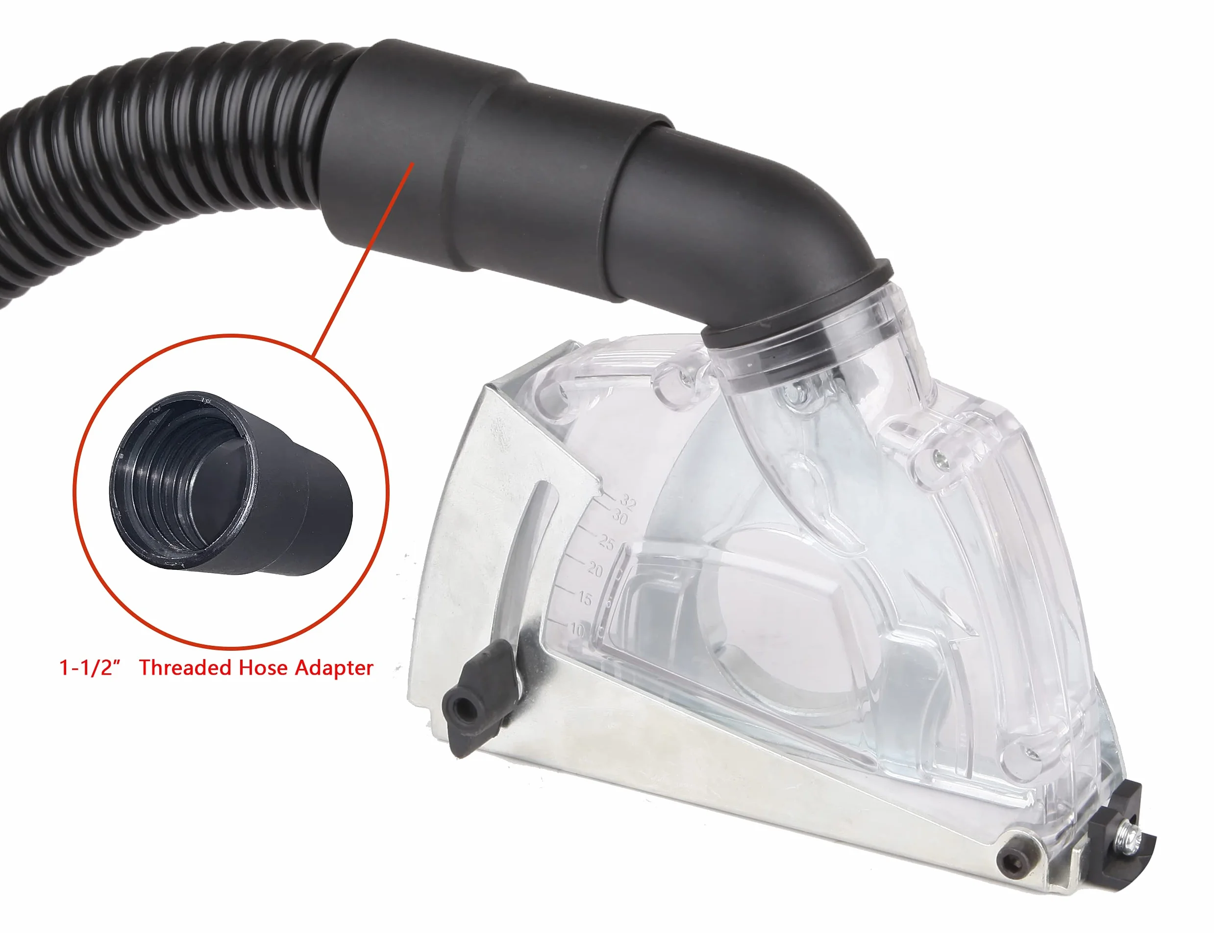 Aidelife capot de protection meuleuse angulaire 115mm 125mm rail de guidage