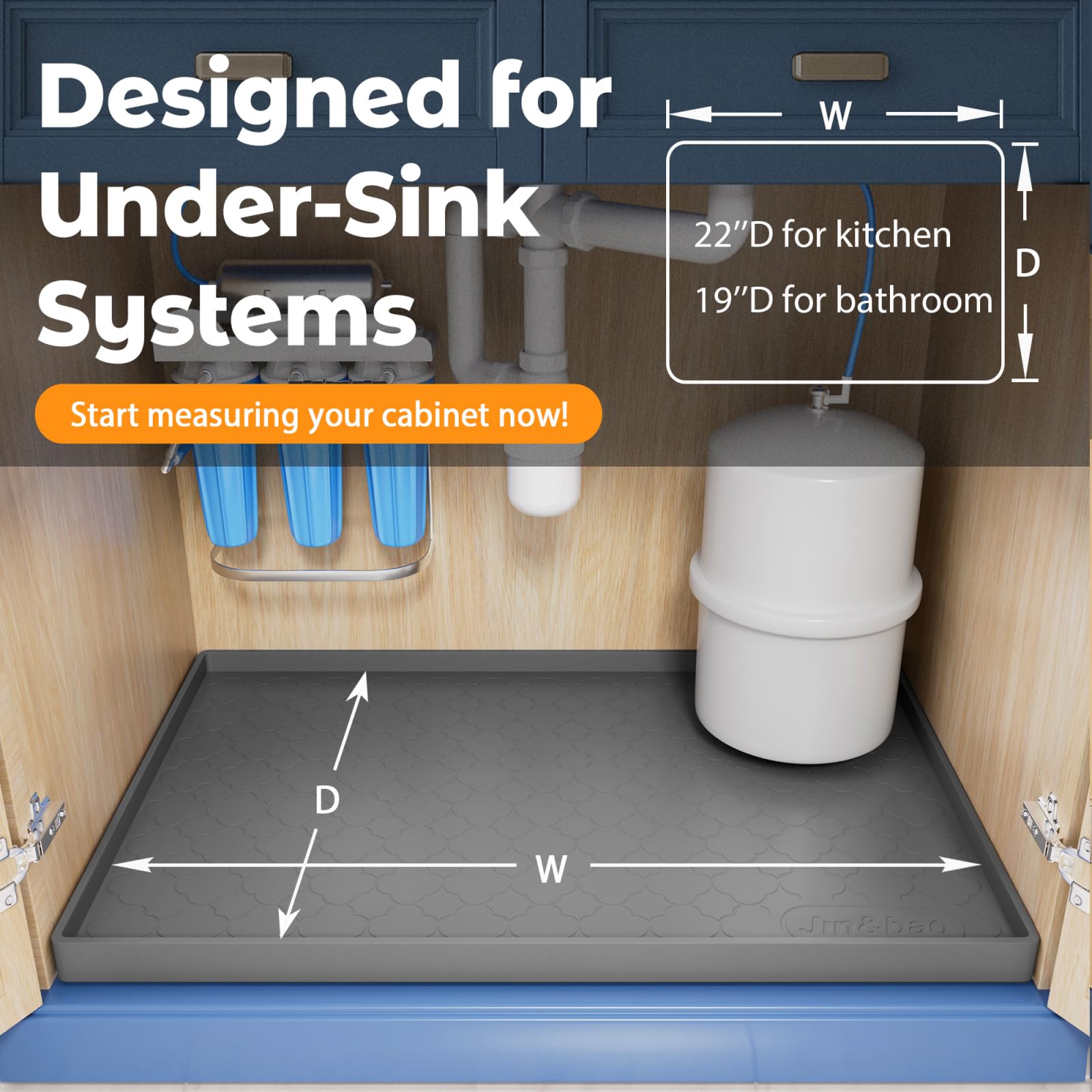 Premium Silicone Under-Sink Cabinet Mat