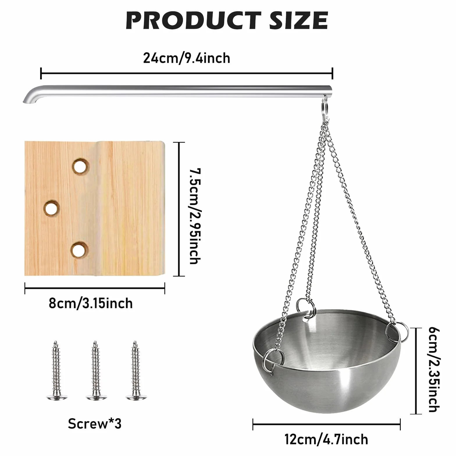 Bol D'arôme Sauna Acier Inoxydable, Sauna Aroma Bowl
