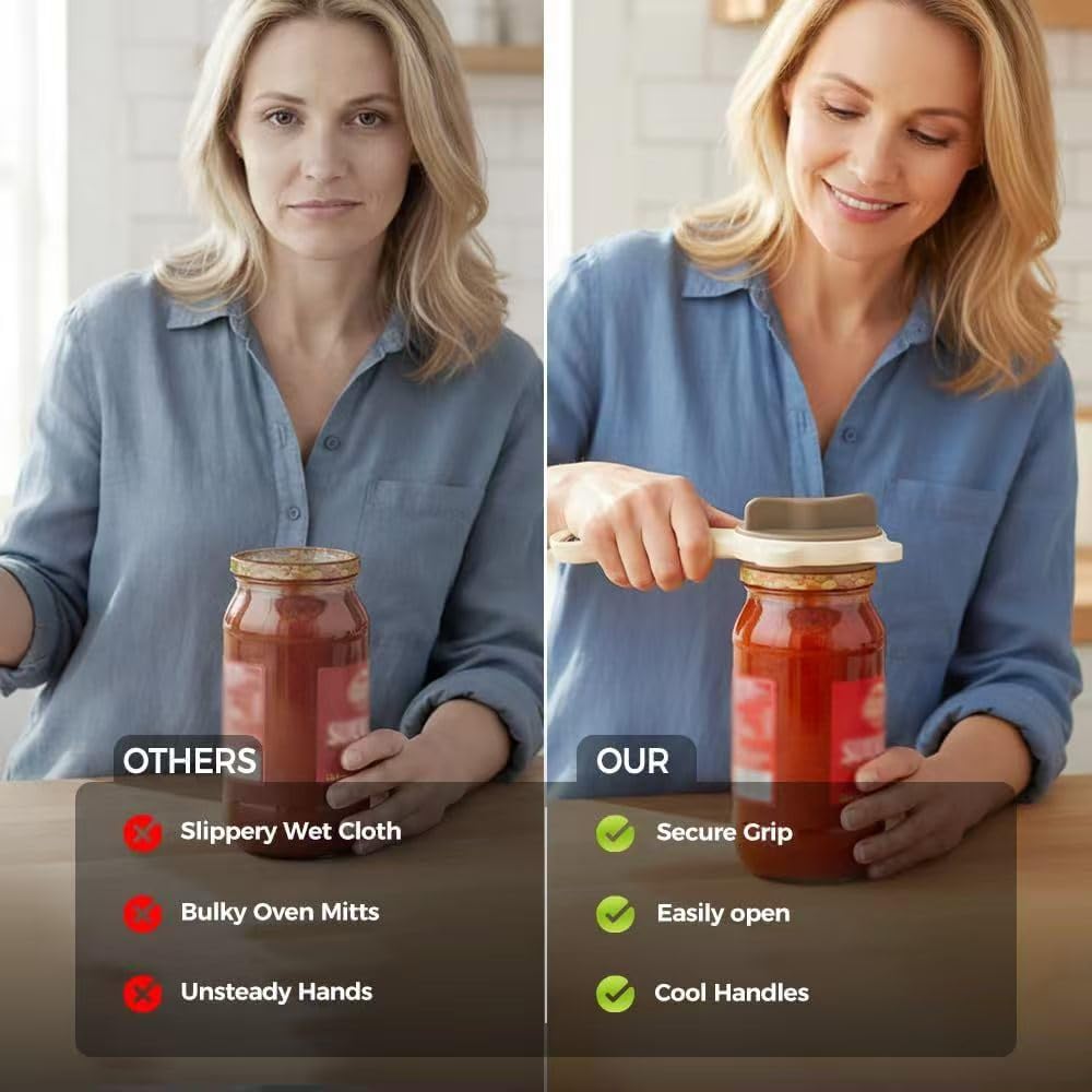 Effortless Adjustable Jar & Bottle Opener