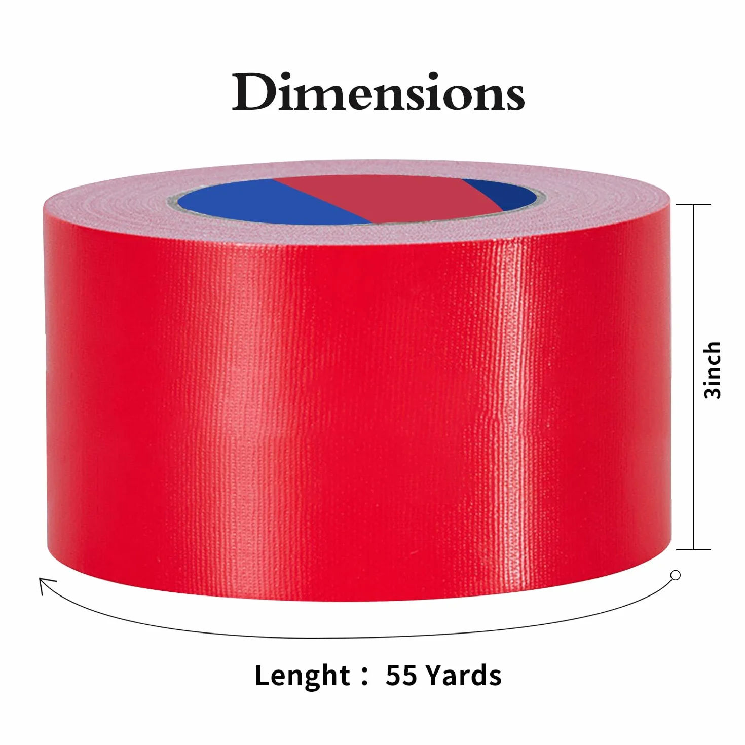 Duct Tape Rouge Ruban Autocollant Blindé Extra Fort 50 m x 75 mm Imperméable Réparation
