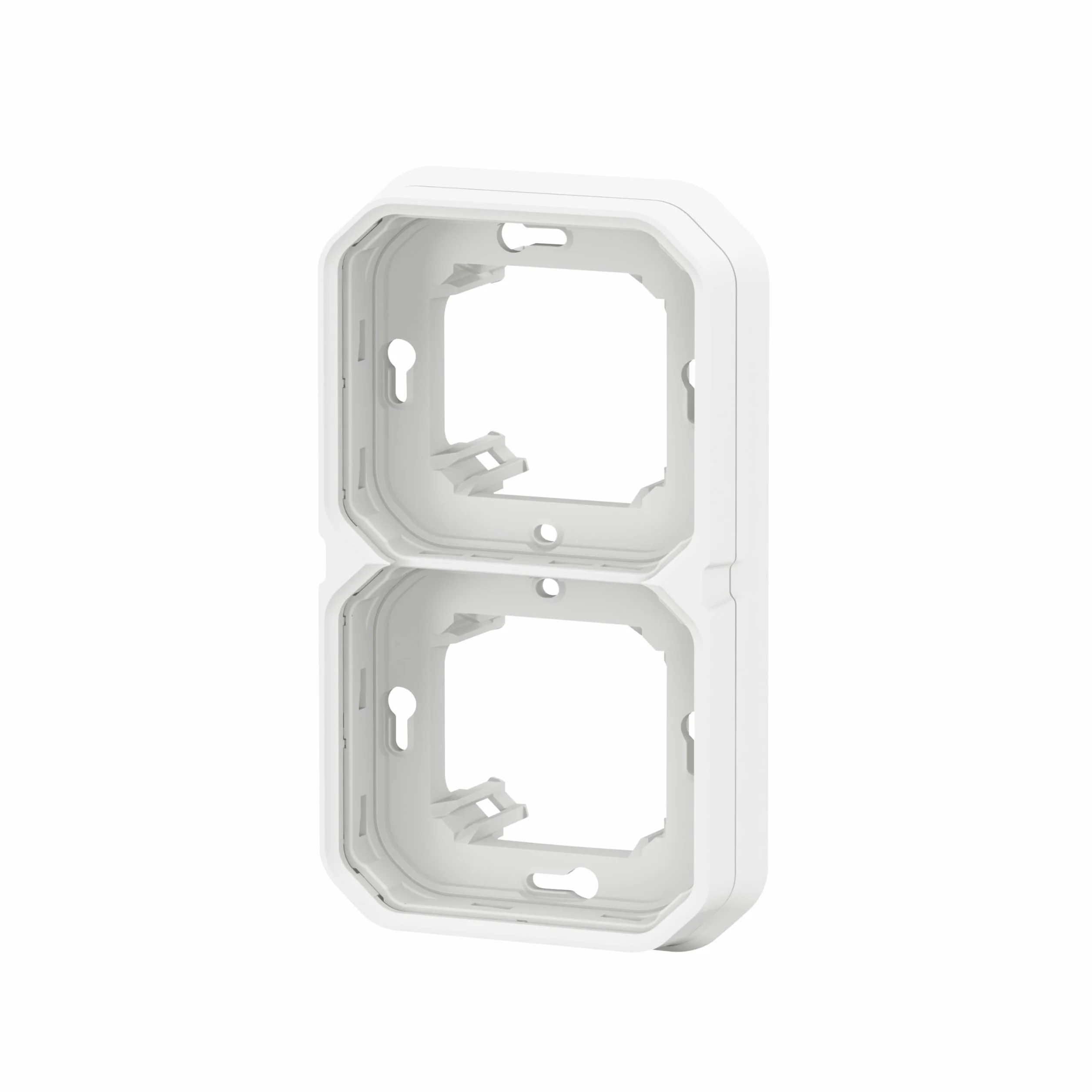 Legrand Plexo Plaque d'Encastrement 2 Postes Blanc Horizontal Vertical