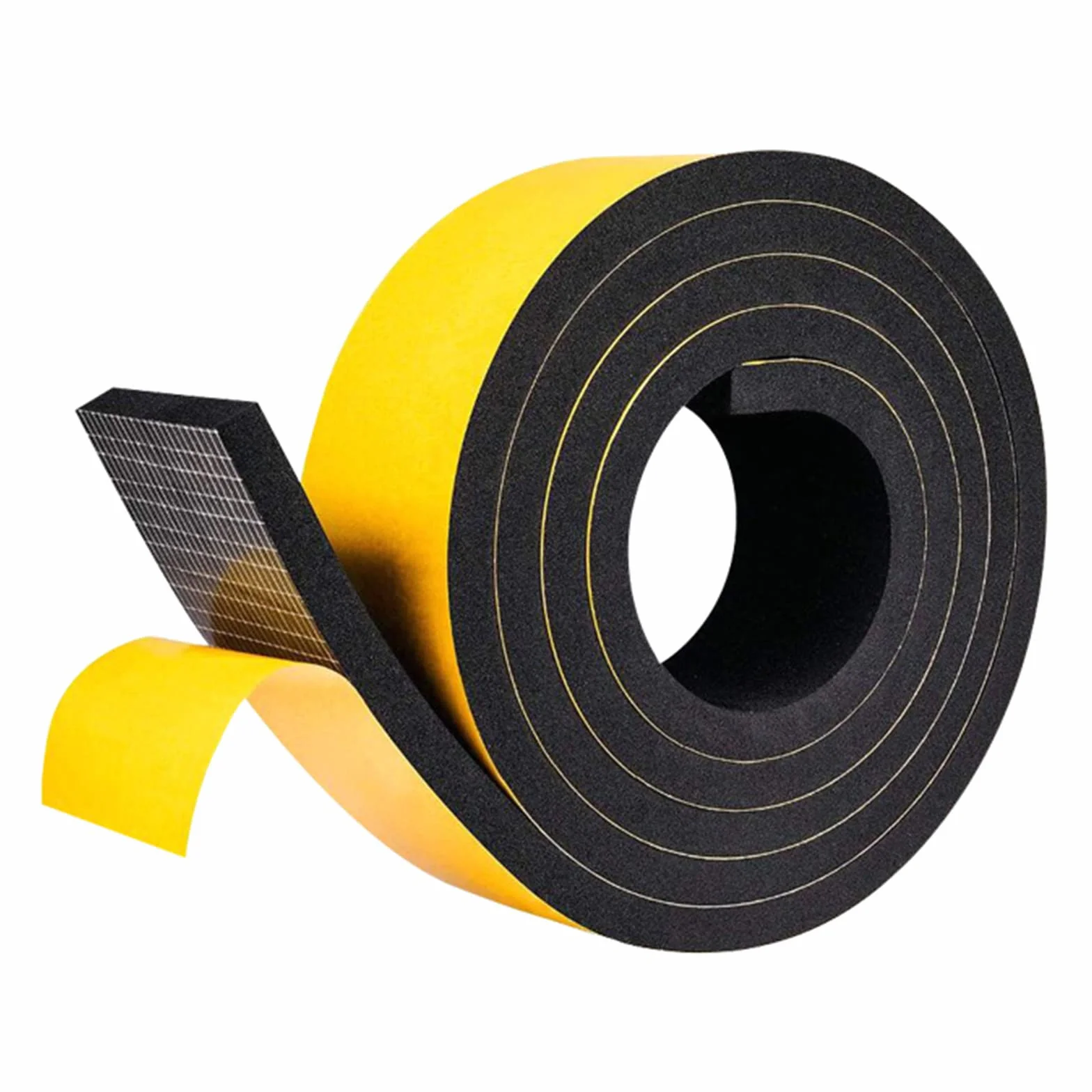 Ruban d'étanchéité autocollant en mousse 10 m noir 3 mm x 25 mm