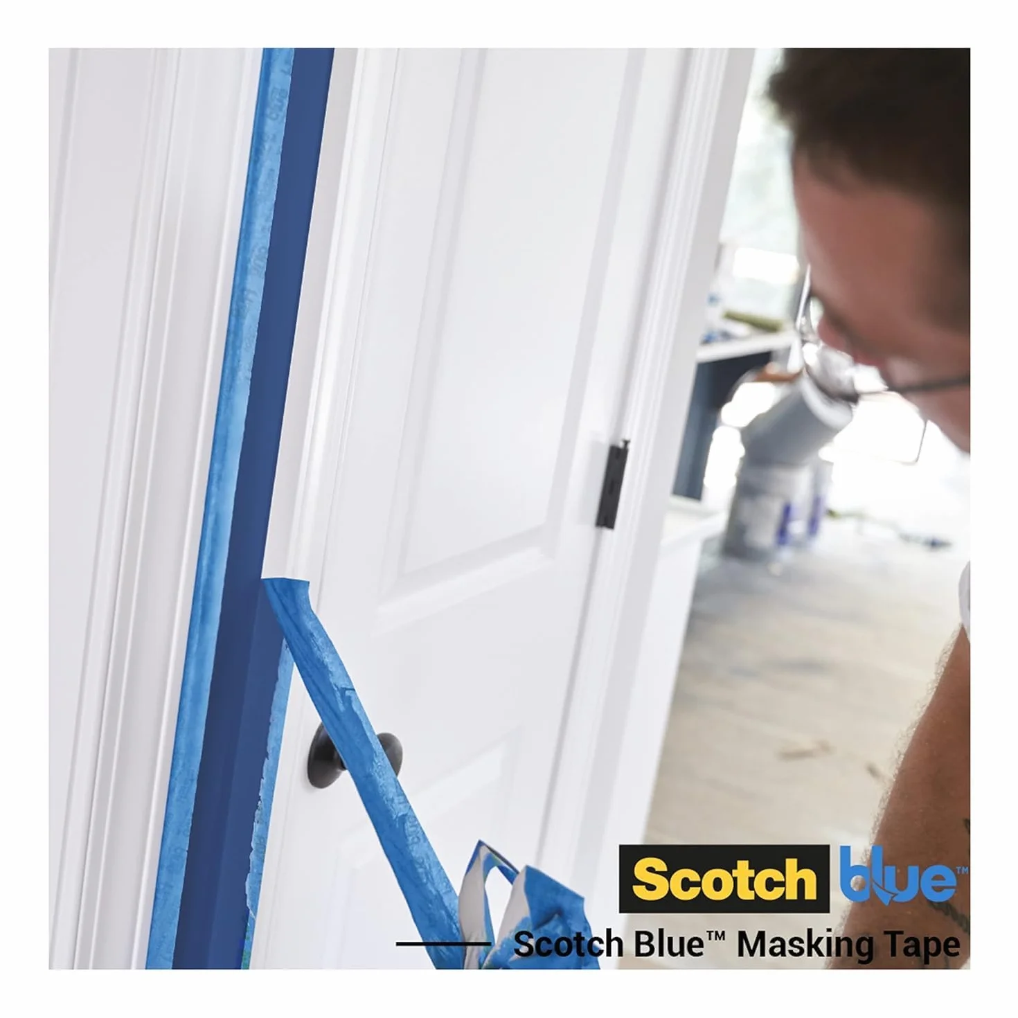 ScotchBlue Ruban de Masquage Multi-Surfaces 36 mm x 41 m 4 Rouleaux Adhésif Peinture Intérieur Extérieur 70% PEFC