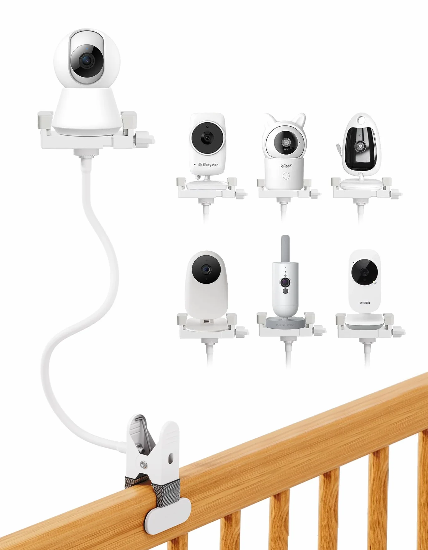 Support Universel pour Moniteur Bébé GHB Philips Avent avec Pince