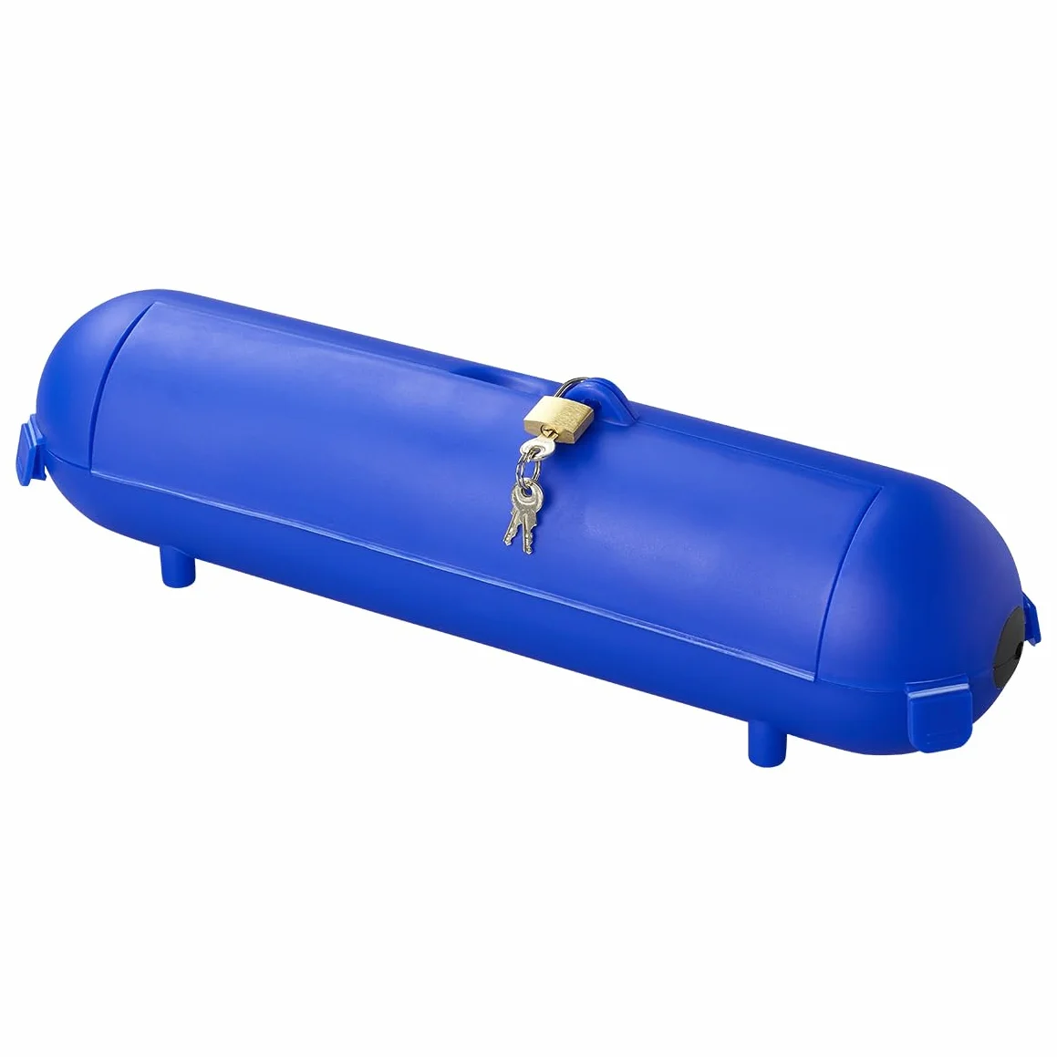 ProPlus Boîtier de Sécurité IP44 CEE 16 A pour Prises – 370x90 mm Bleu