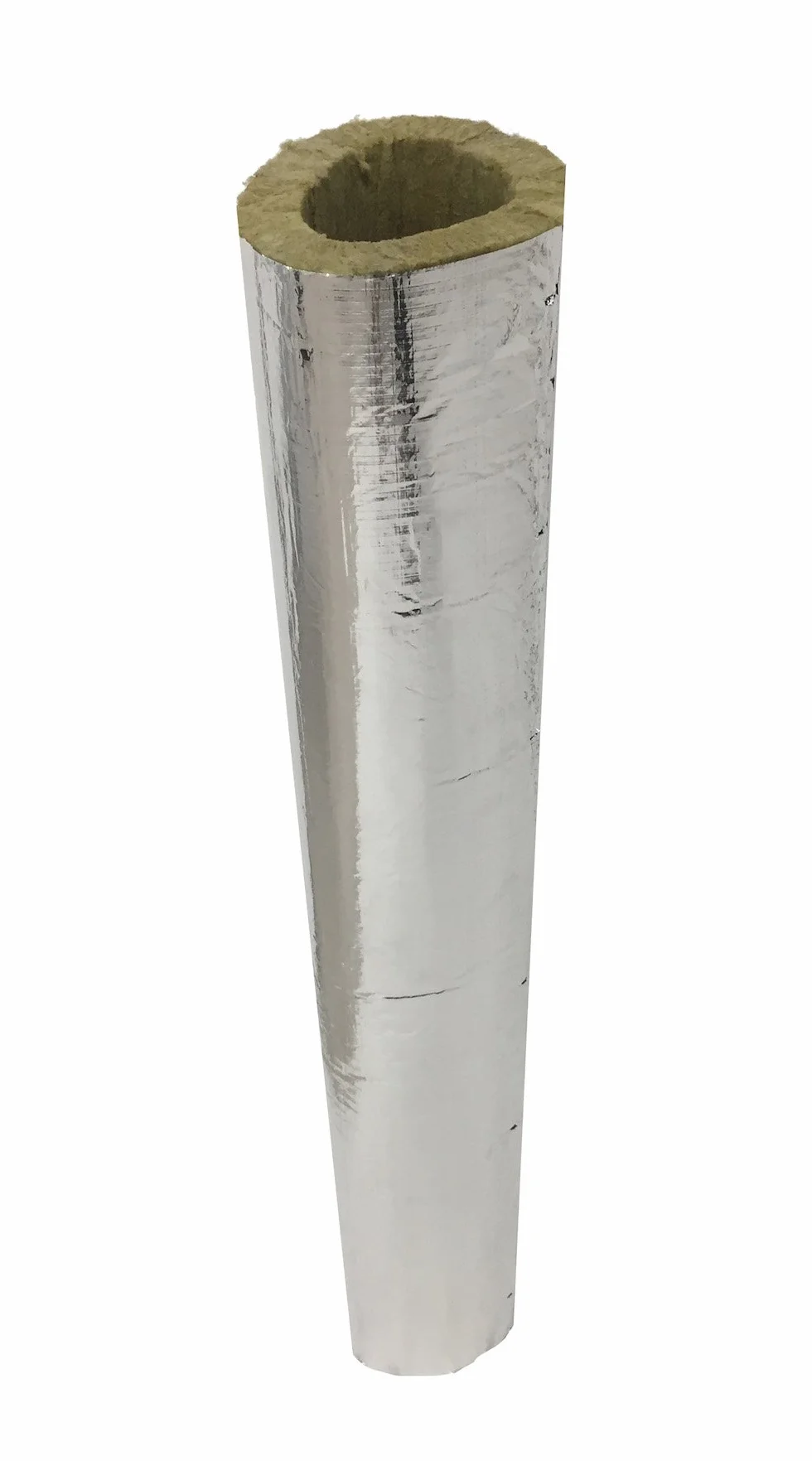 EINSIDE Cylindre en laine de roche avec aluminium, Isolation de conduits de cheminées, ø 100 mm