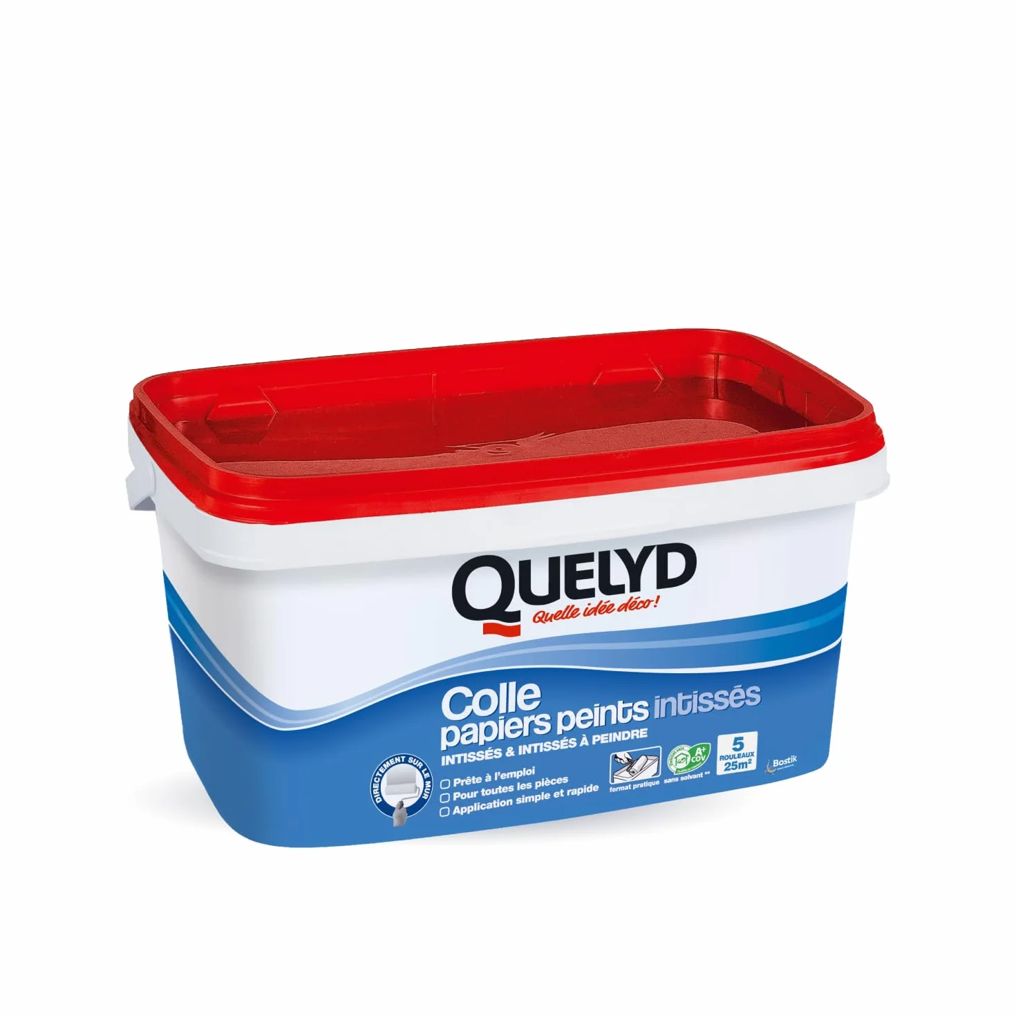 Quelyd Colle Papiers Peints Intissés en Pâte Seau 3 kg