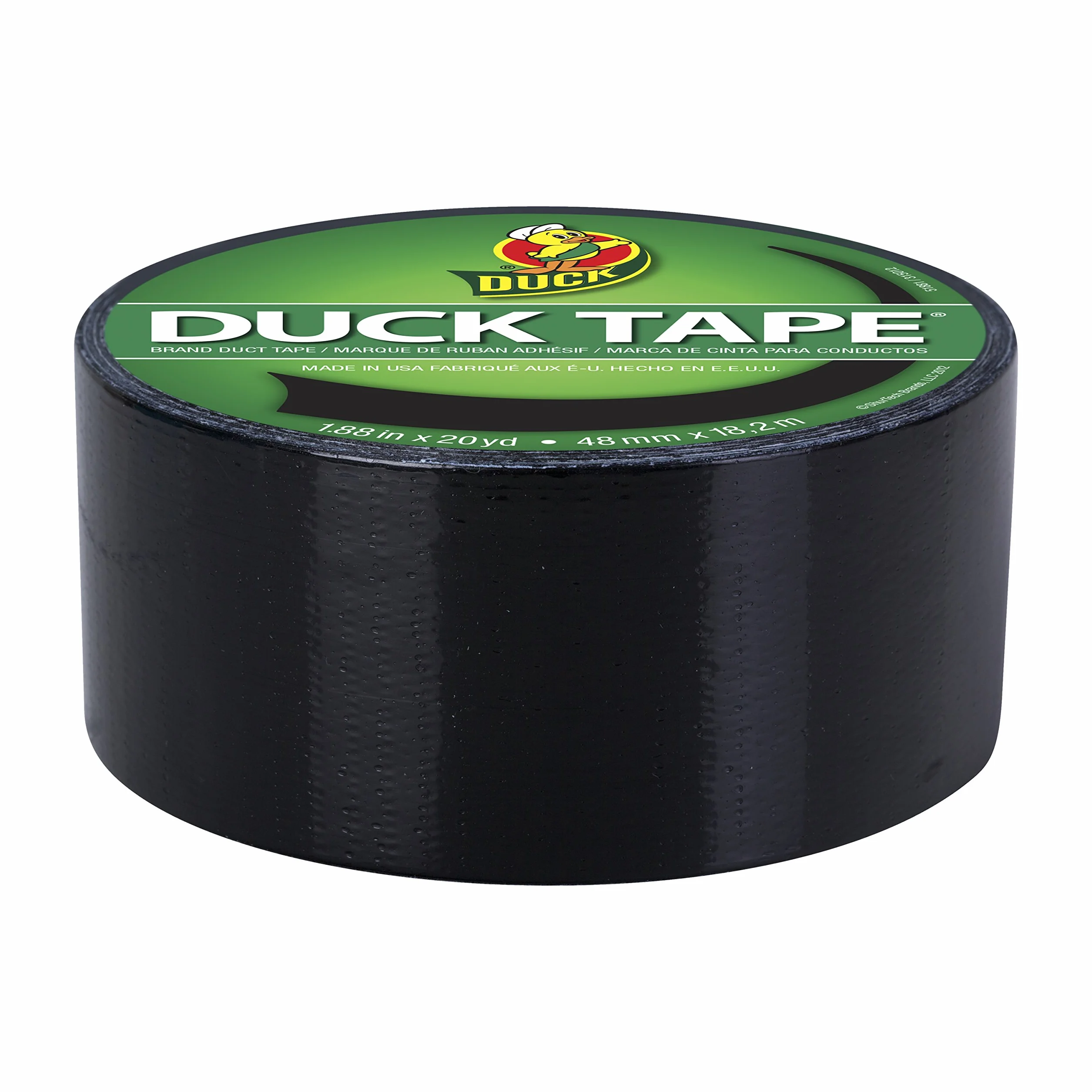 Duck Ruban adhésif en tissu noir 48 mm x 18,2 m