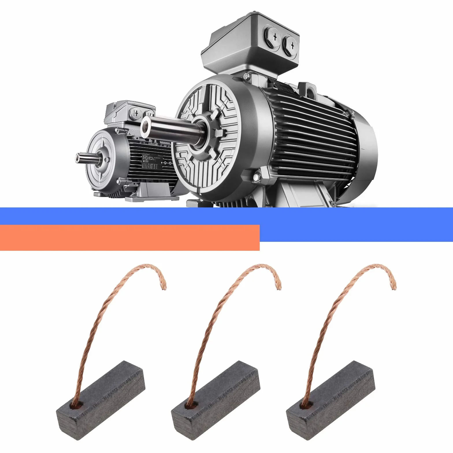 OTOTEC Lot de 4 balais de charbon pour moteur électrique 5 x 5 x 16 mm 12–24 V