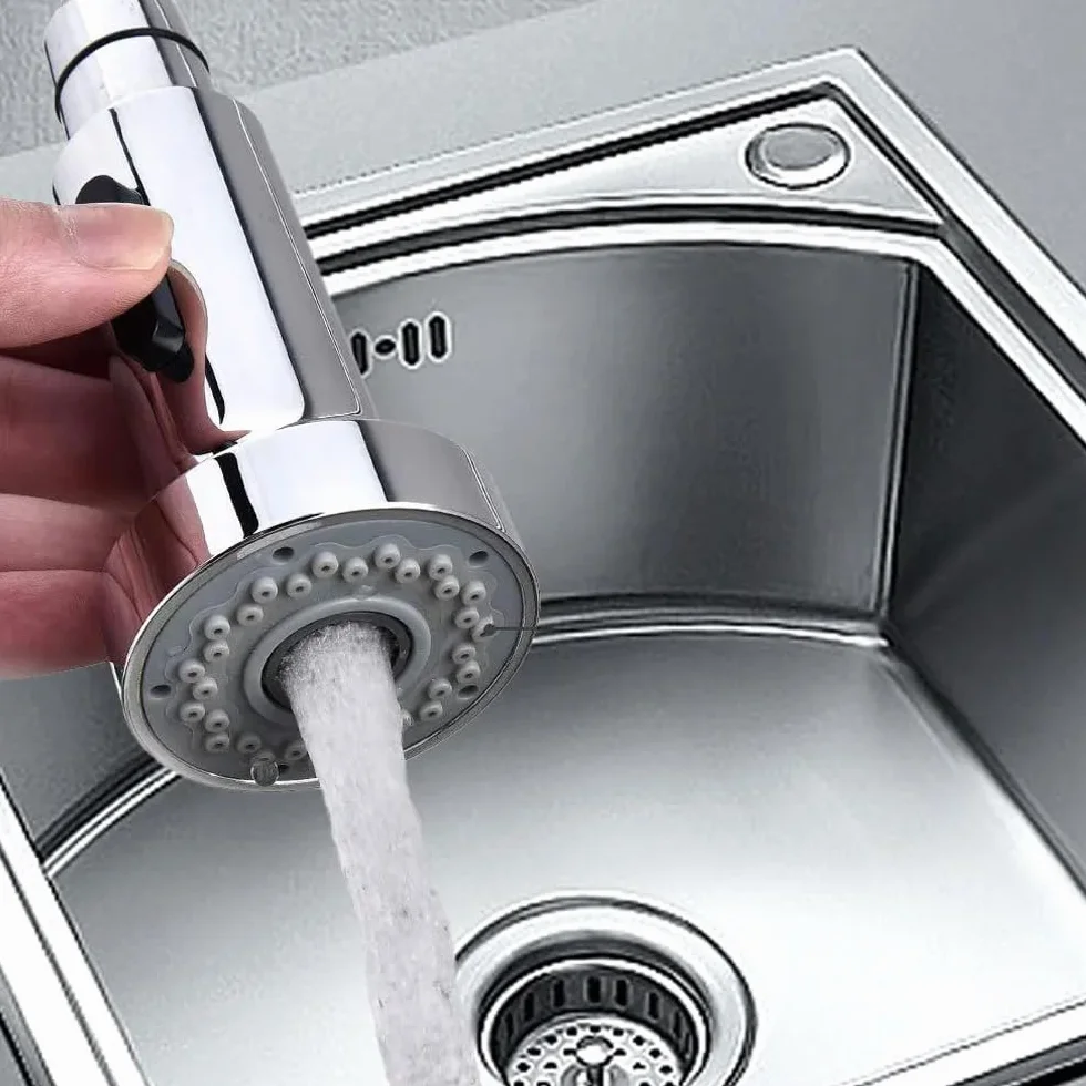 Embout Robinet Cuisine Douchette 2 Modes G1/2 pour Mitigeur Cuisine Rétractable