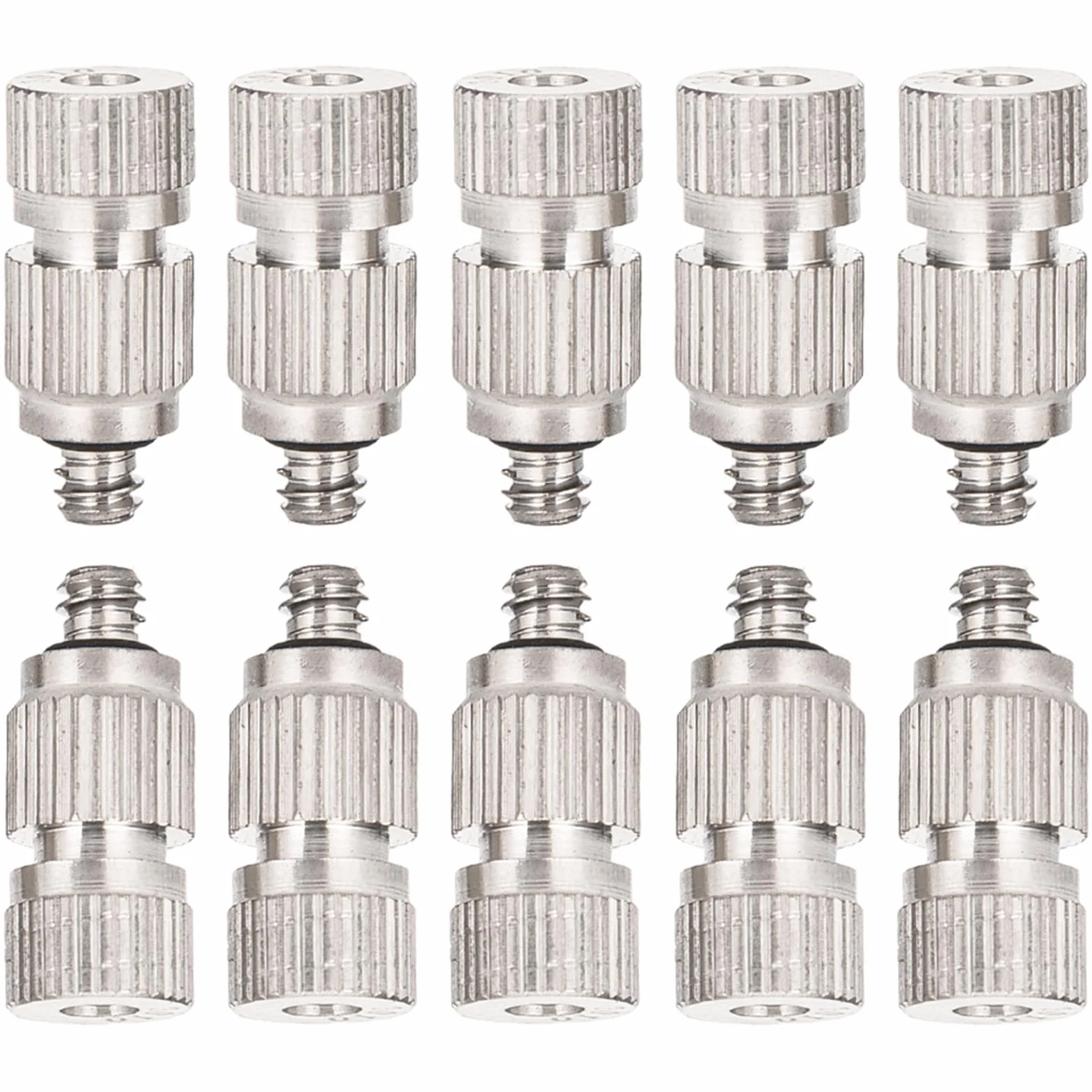 Lot de 10 buses de brumisation pour système de refroidissement extérieur en acier inoxydable à haute pression avec filtre en laiton pour système de brumisation (taille : 0.3mm)