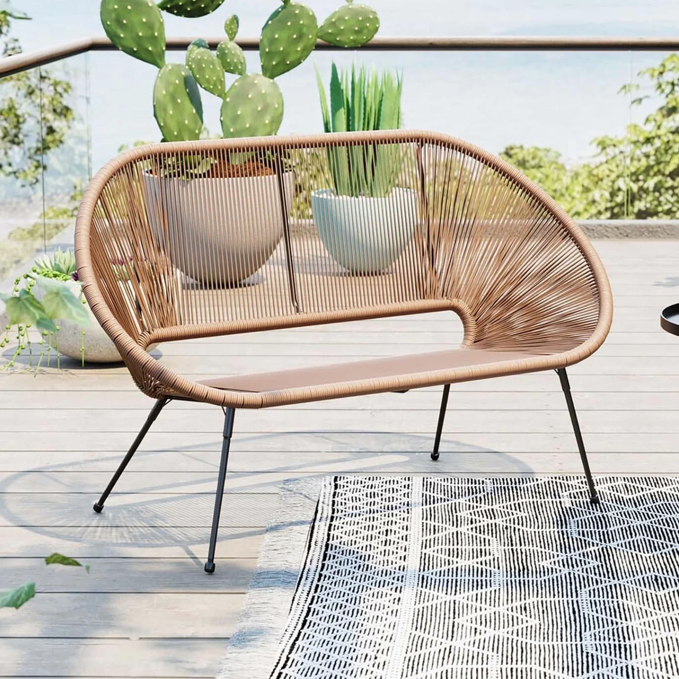 Kare Design Banquette Acapulco Nature