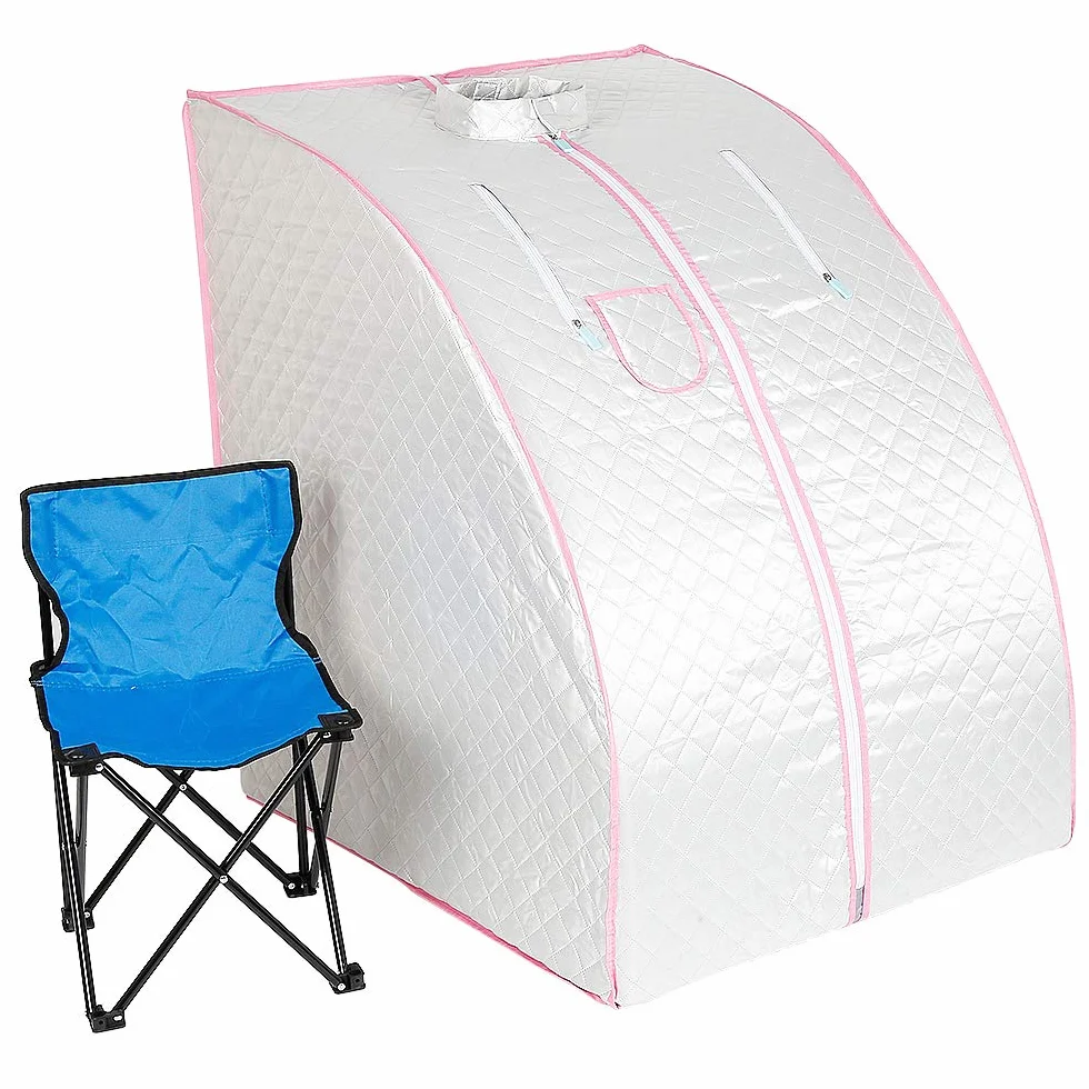Sauna à vapeur portable 75x35x25cm Argent