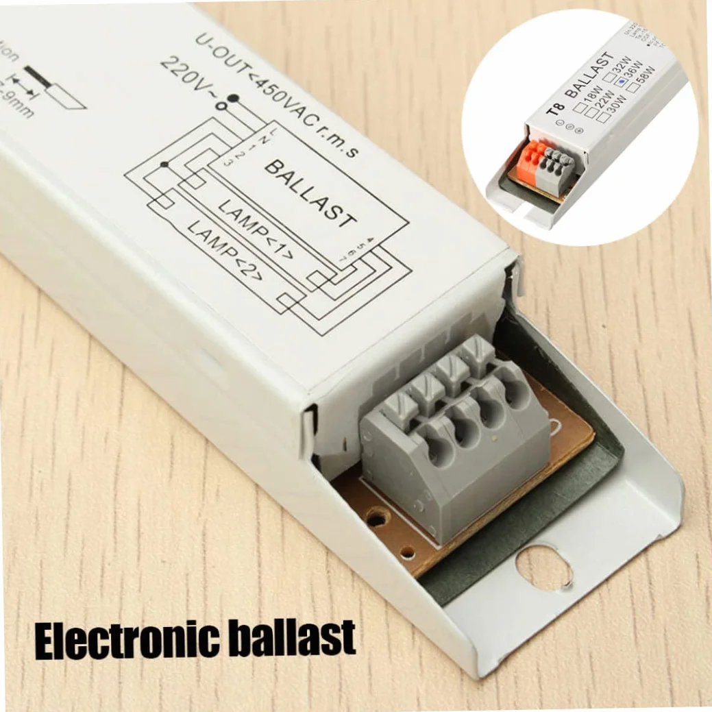 Ballast électronique T8 2x36W Tension large pour lumière fluorescente