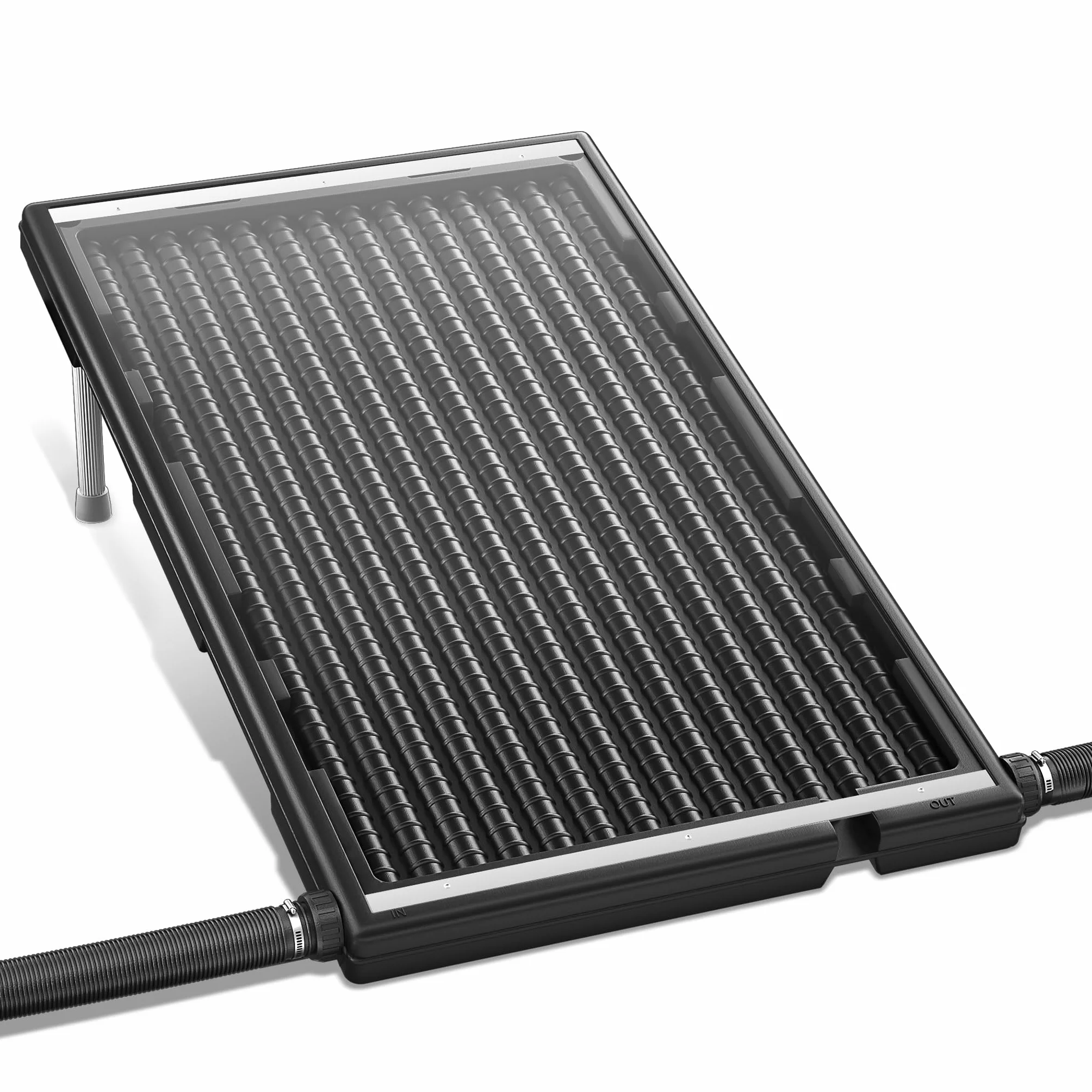 Chauffage solaire de piscine avec trépied et tuyau - Capacité max. 15 litres - Panneau solaire complet pour eau chaude