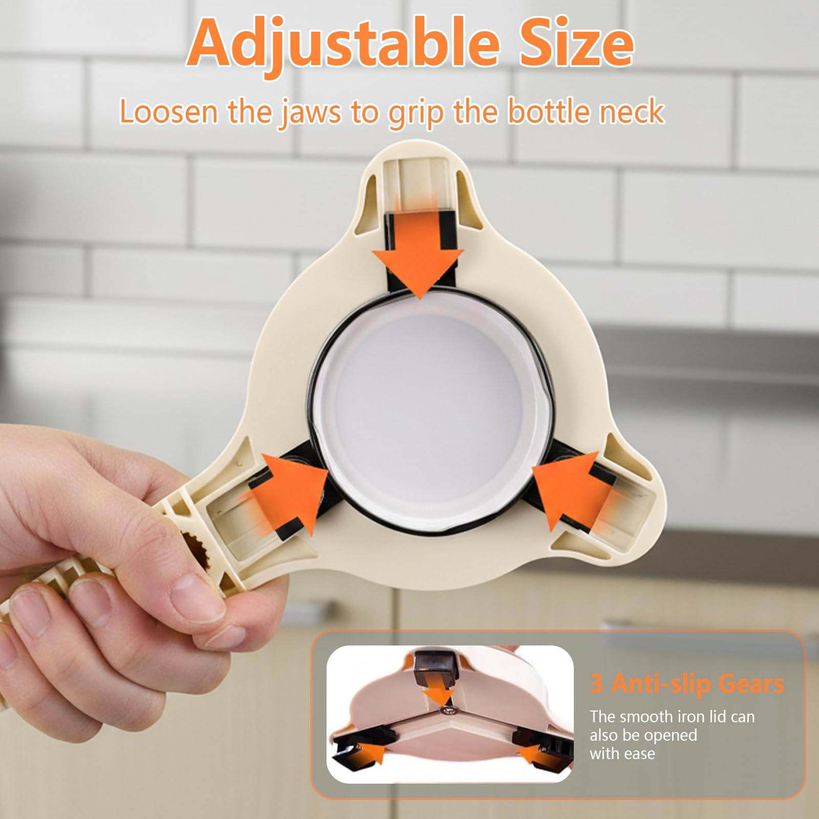 Premium 4-in-1 Stainless Steel Jar & Bottle Opener