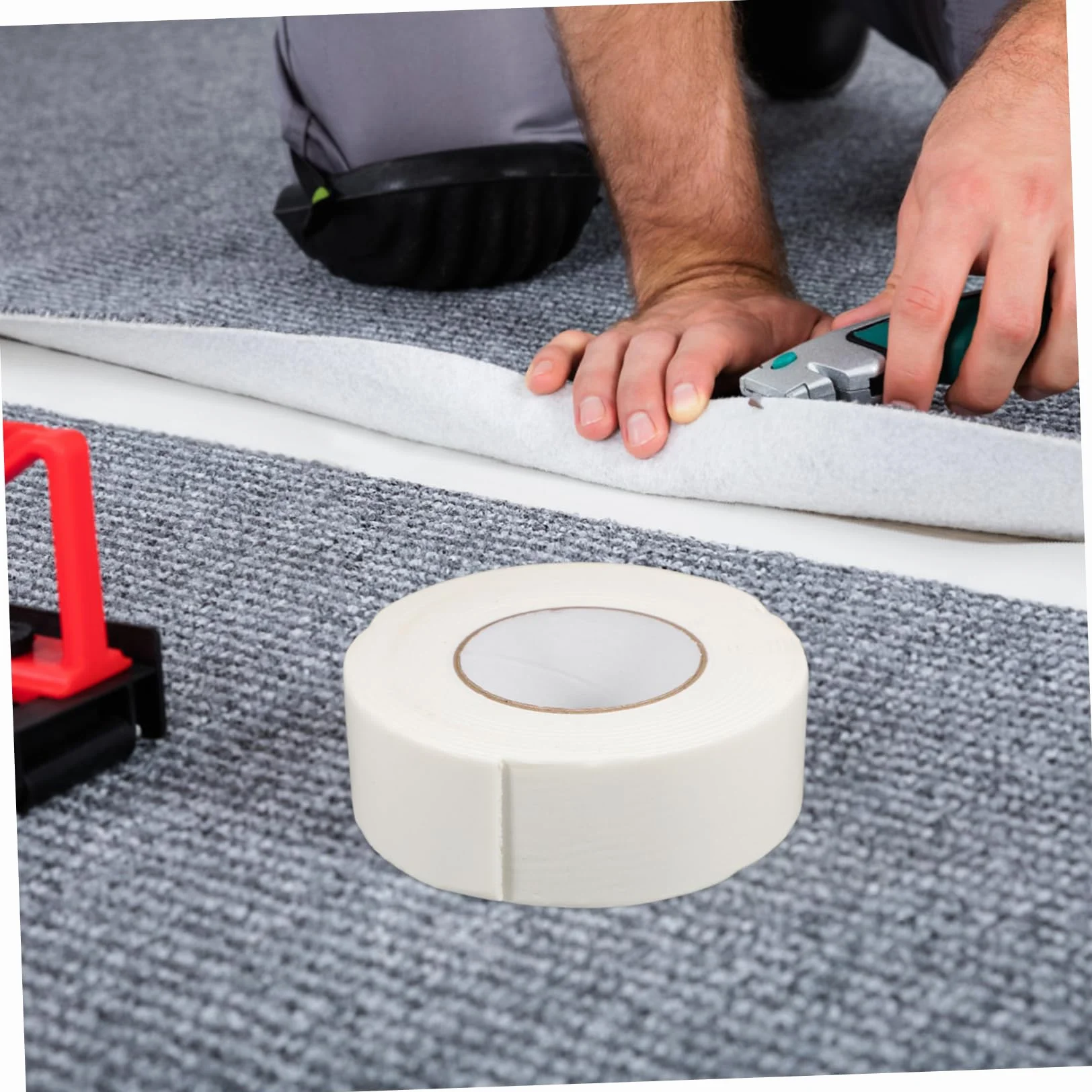 Ruban Adhésif Double Face Mousse 2,5 mm x 50 mm x 5 M Blanc Résistant à L'humidité