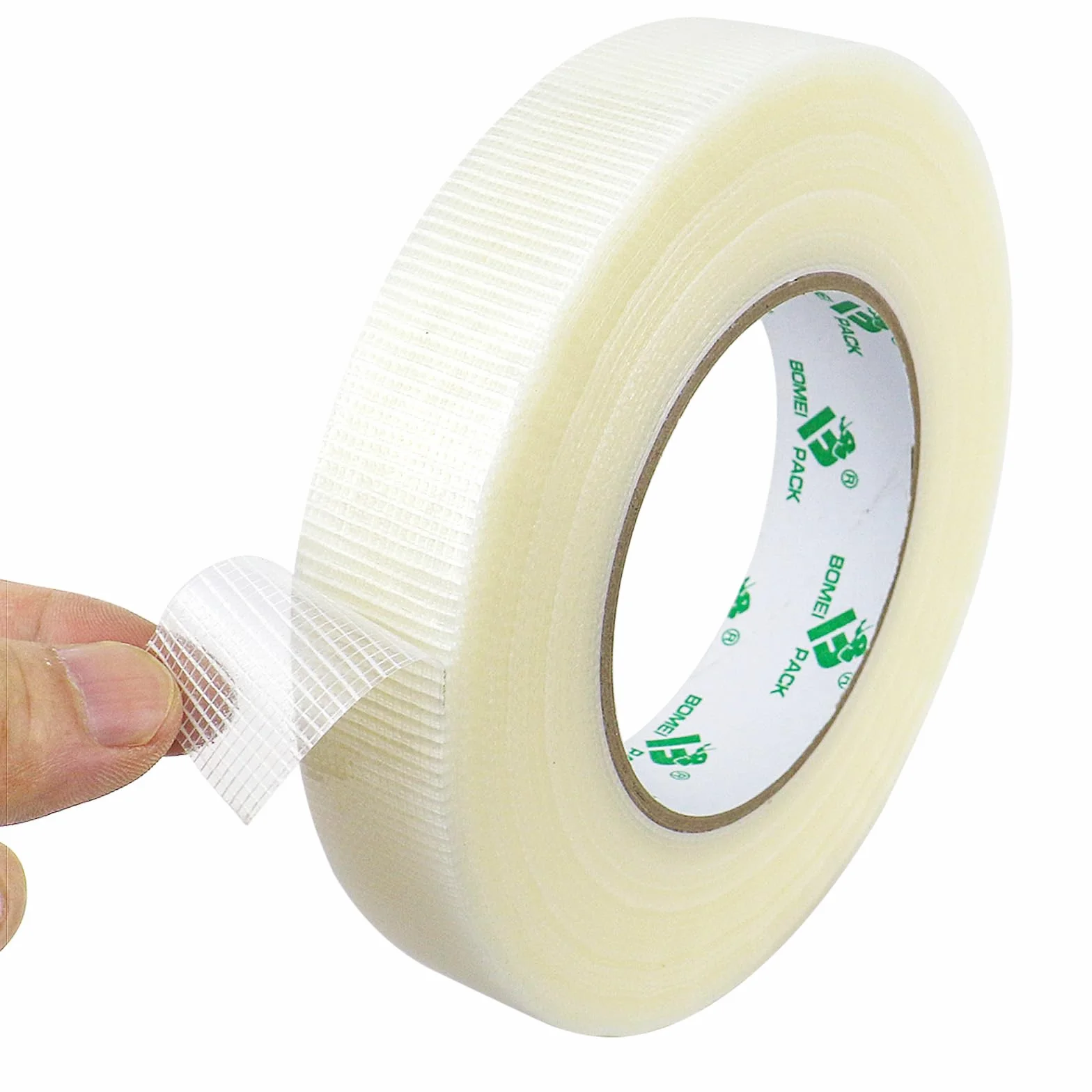 BOMEI PACK Clair Heavy Duty Ruban adhésif duct imperméable résistant sans résidu 25mm x 50m