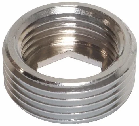 Raccord Mâle 20/27 Femelle 15/21 Laiton Chromé SOMATHERM FOR YOU - Raccordement Rapide Résistance Corrosion Eau Sanitaire Chauffage Gris