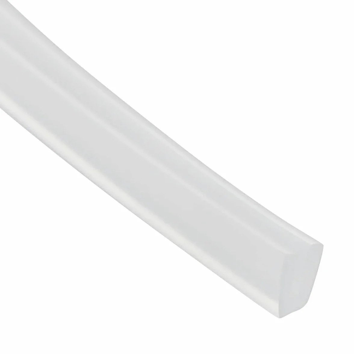 Bande d'étanchéité en caoutchouc Transparent 2 mètres, canal en U, coupe-froid 10x6mm pour porte de douche en verre