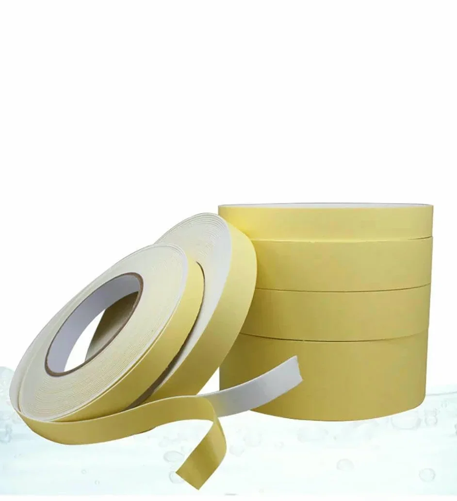 Bande d'étanchéité simple face EVA 1 mm 2 mm 3 mm épaisseur, isolation thermique auto-adhésive mousse anti-collision porte fenêtre 10 mm Blanc 5 M