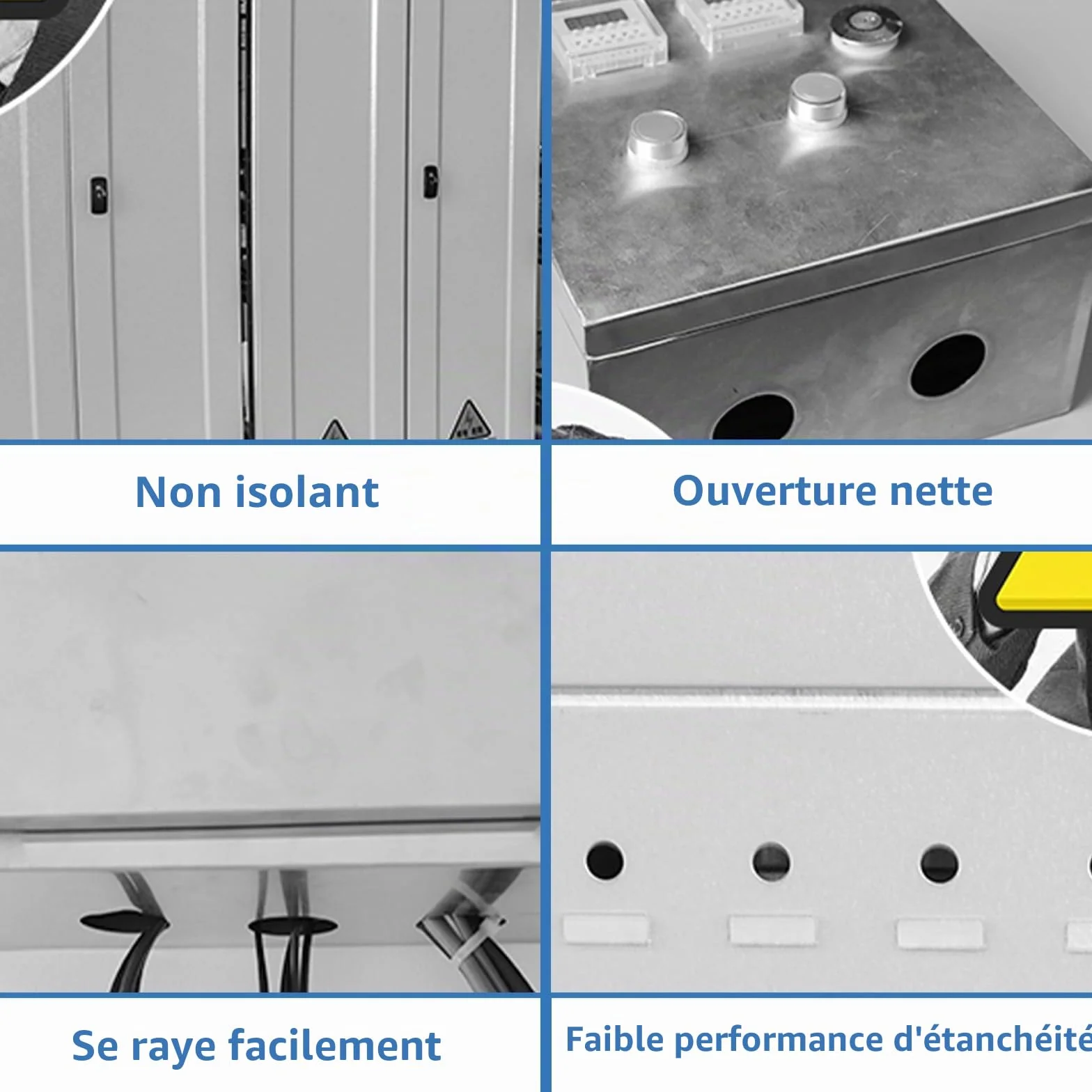 Lot de 50 œillets Passe-câbles en Caoutchouc étanches Noir 10/30 mm pour Protection de Câbles