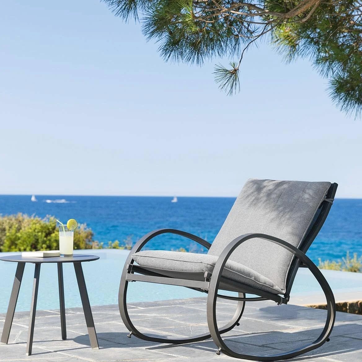 Hespéride - Fauteuil à Bascule Nevada Graphite
