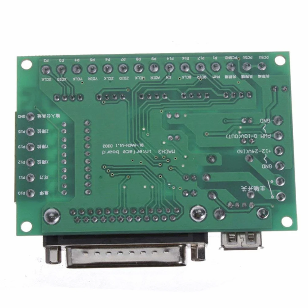DollaTek 5 Axes CNC Conseil avec coupleur Optique pour Pilote de Moteur Pas à Pas MACH3