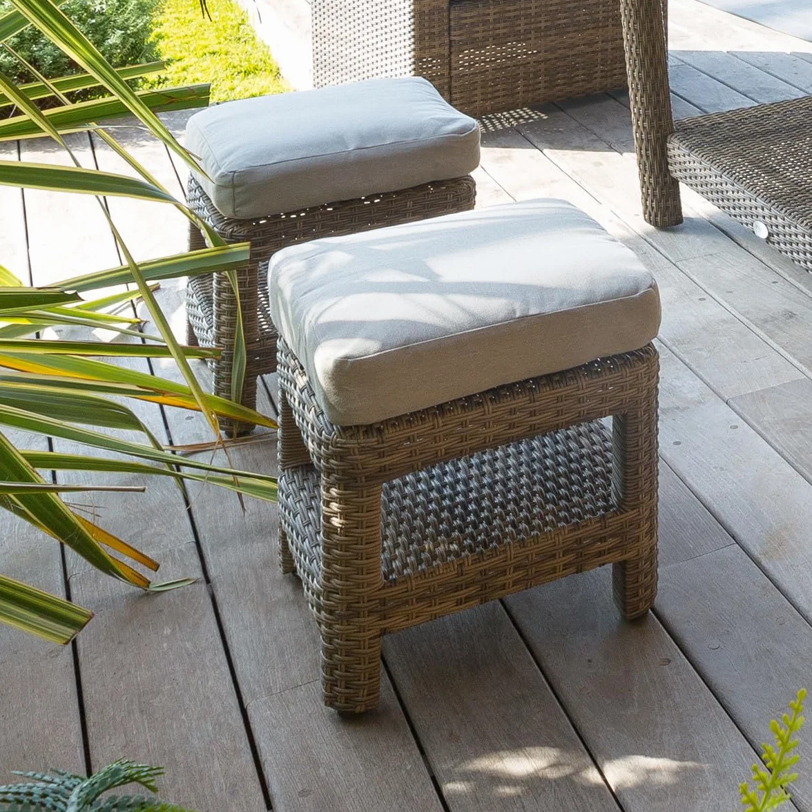 Hespéride Pouf de Jardin carré Polynésia Naturae