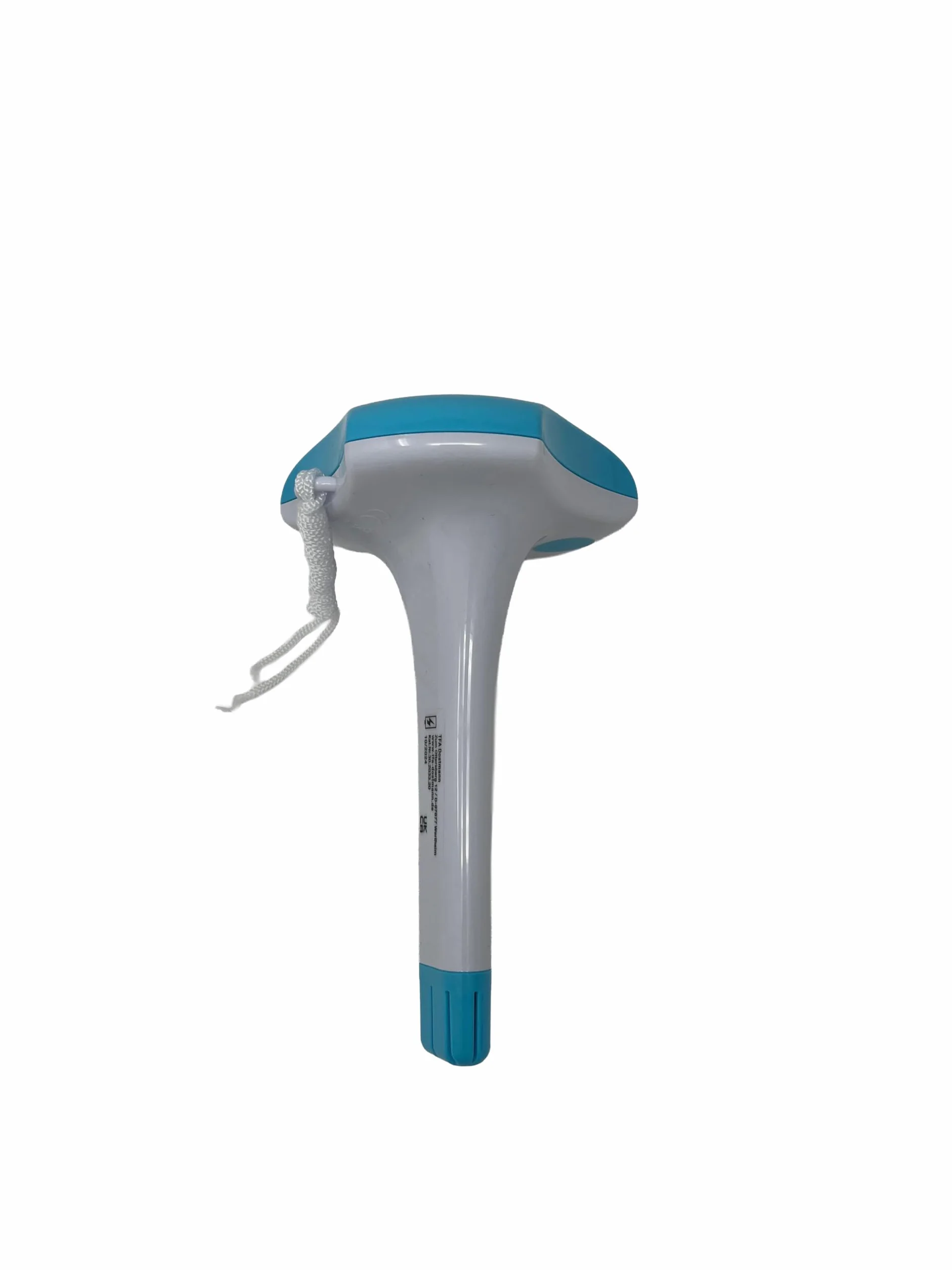 TFA Dostmann Thermomètre de Piscine Numérique Solaire Flottant 30.2033.20 Blanc-Turquoise