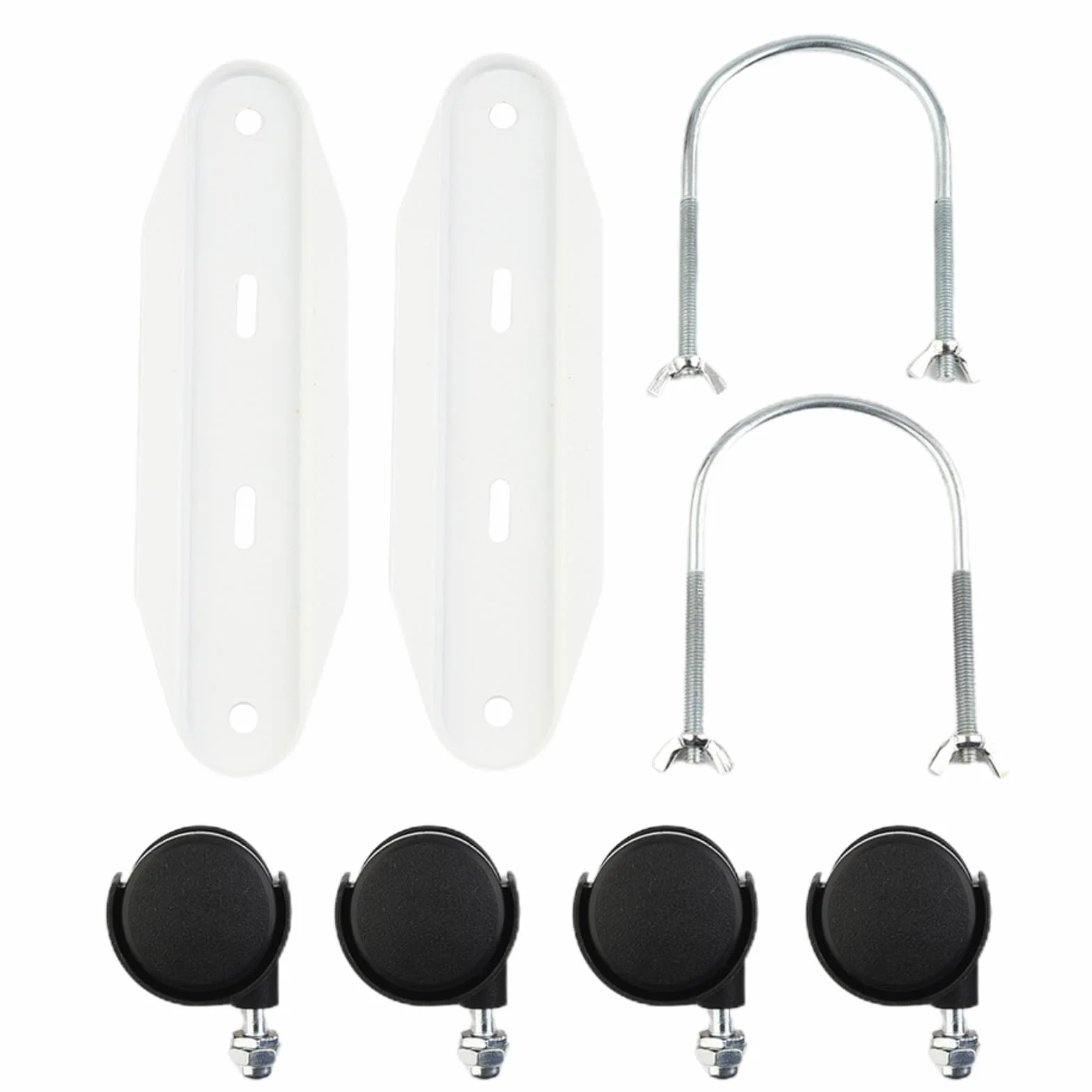Lot de 2 supports de radiateur en acier au carbone avec roues pivotantes à 360°, support de chauffage électrique mobile
