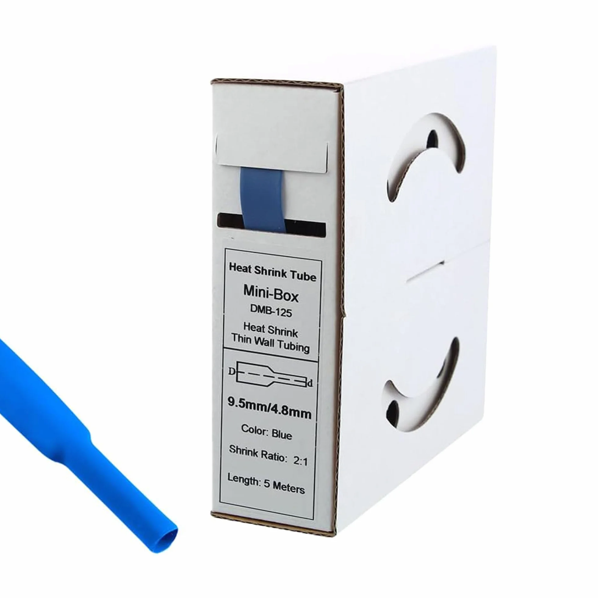 Offgridtec Tube thermorétractable Bleu 5 m 9,5 mm > 4,8 mm