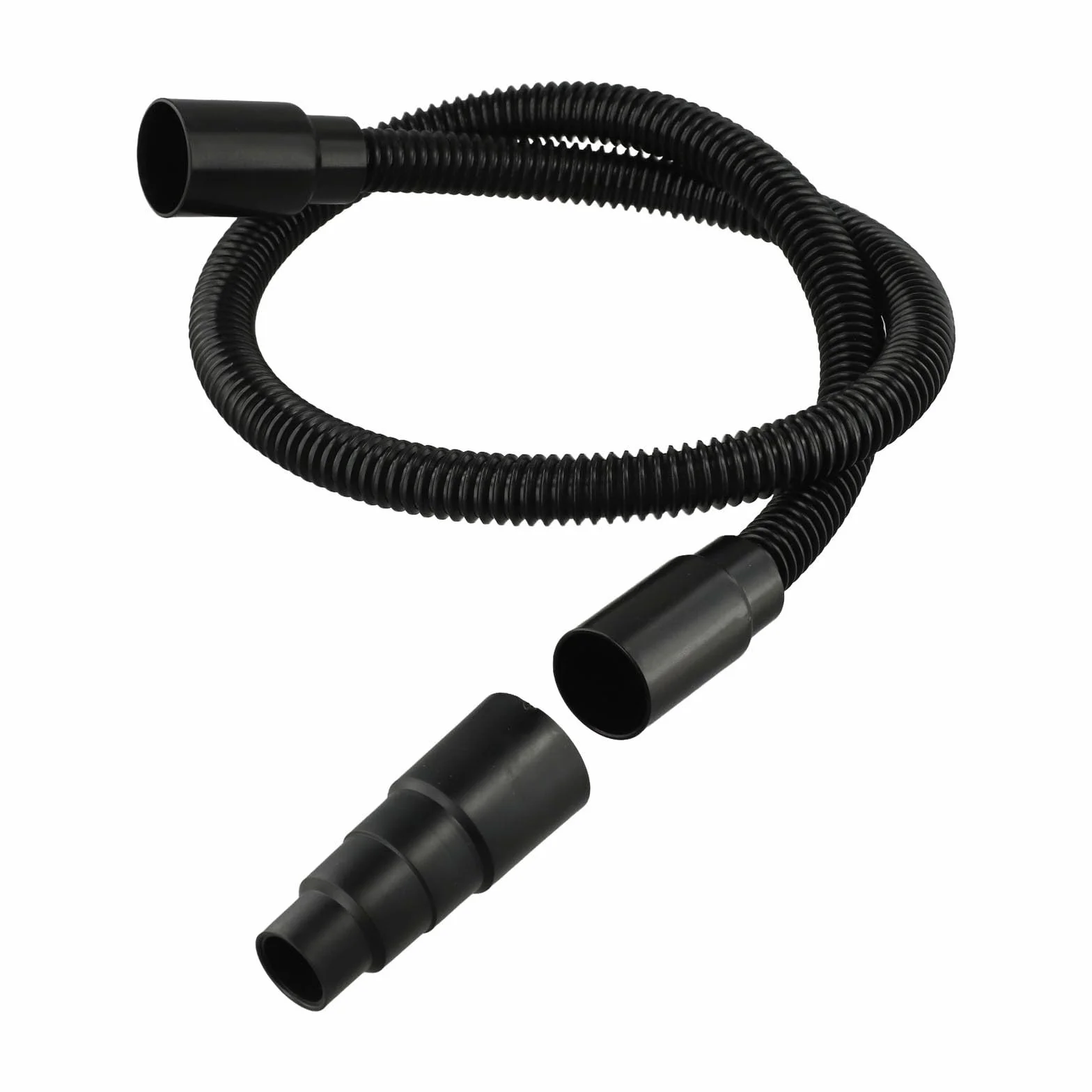 Kit d'aspiration compatible outils électriques, tuyau flexible extraction poussière 1 m avec adaptateur, fixation sous vide plastique noir