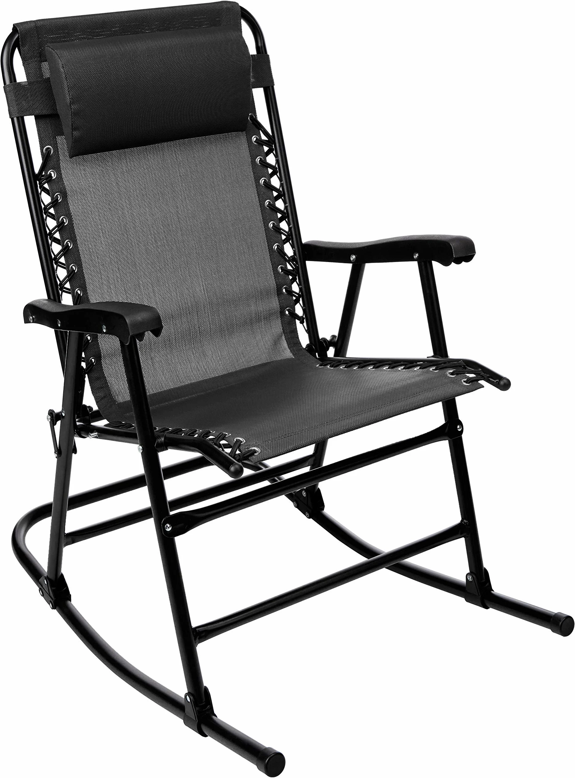 Amazon Basics Fauteuil à bascule pliant - Noir
