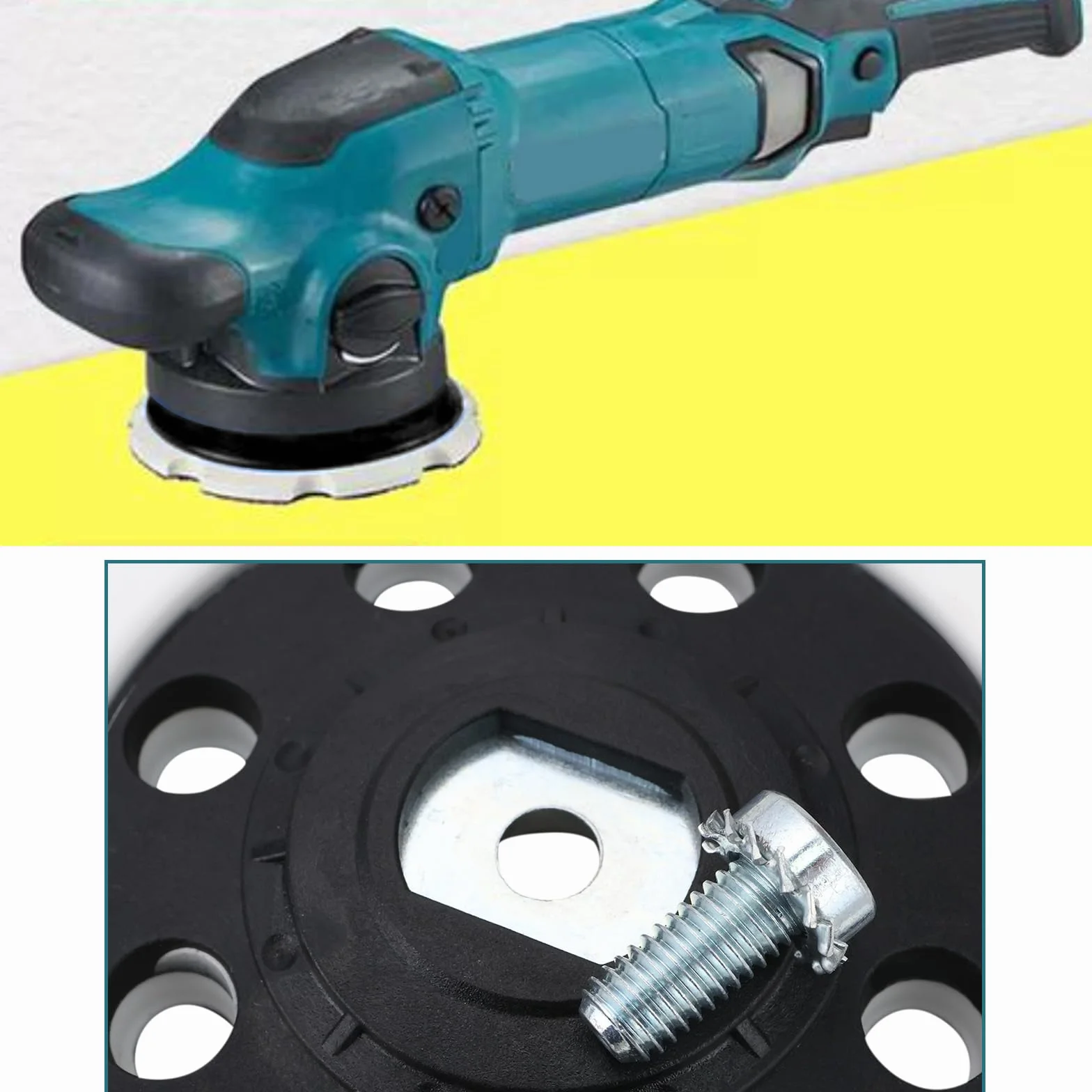 Makita Tampon de Support 5 Pouces 125 mm Pièce de Rechange pour Polisseuse Orbitale PO5000C PO6000C DPO500Z DPO600Z