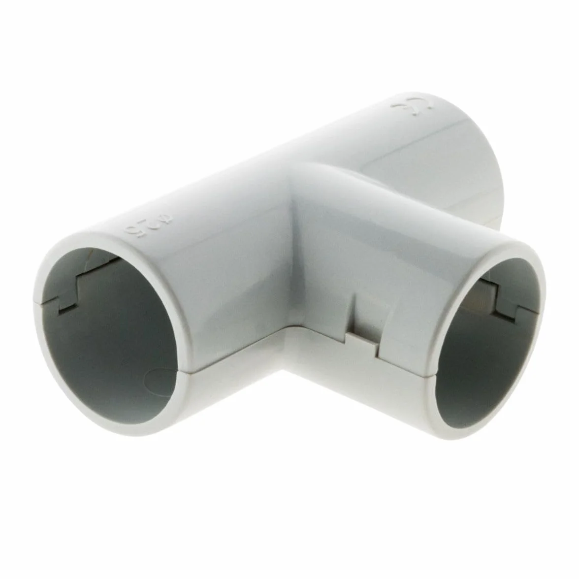 Zenitech Lot 5 Tés pour Tube IRL Ø25mm Gris