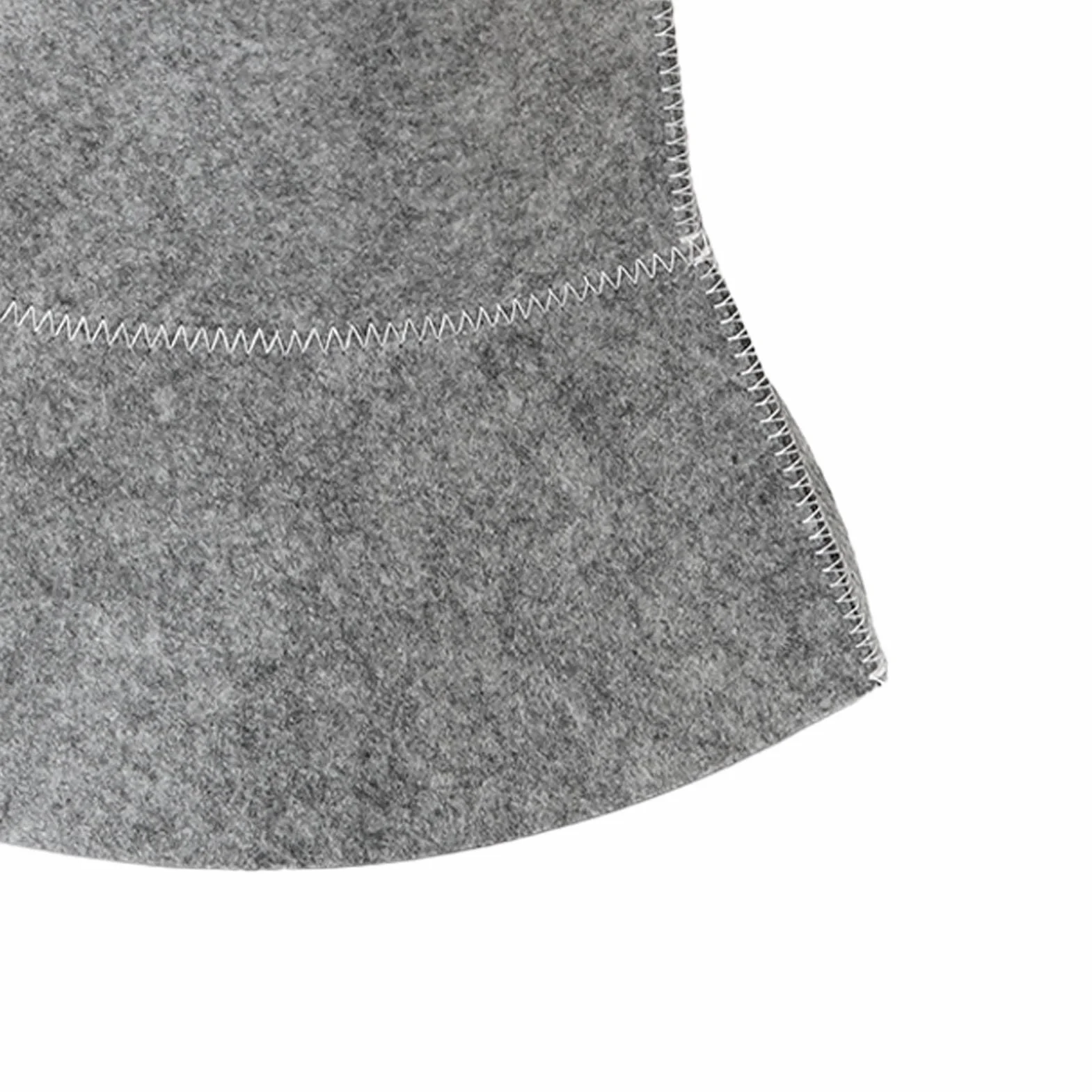 Chapeau de Sauna Anti-chaleur, 2 Pièces, Gris et Blanc