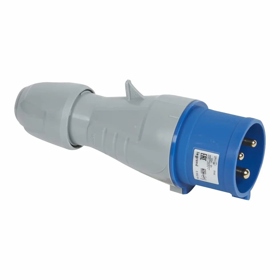 Legrand Fiche CEE 32 A 3 broches 2P+PE 6h 230 V IP44 IK09