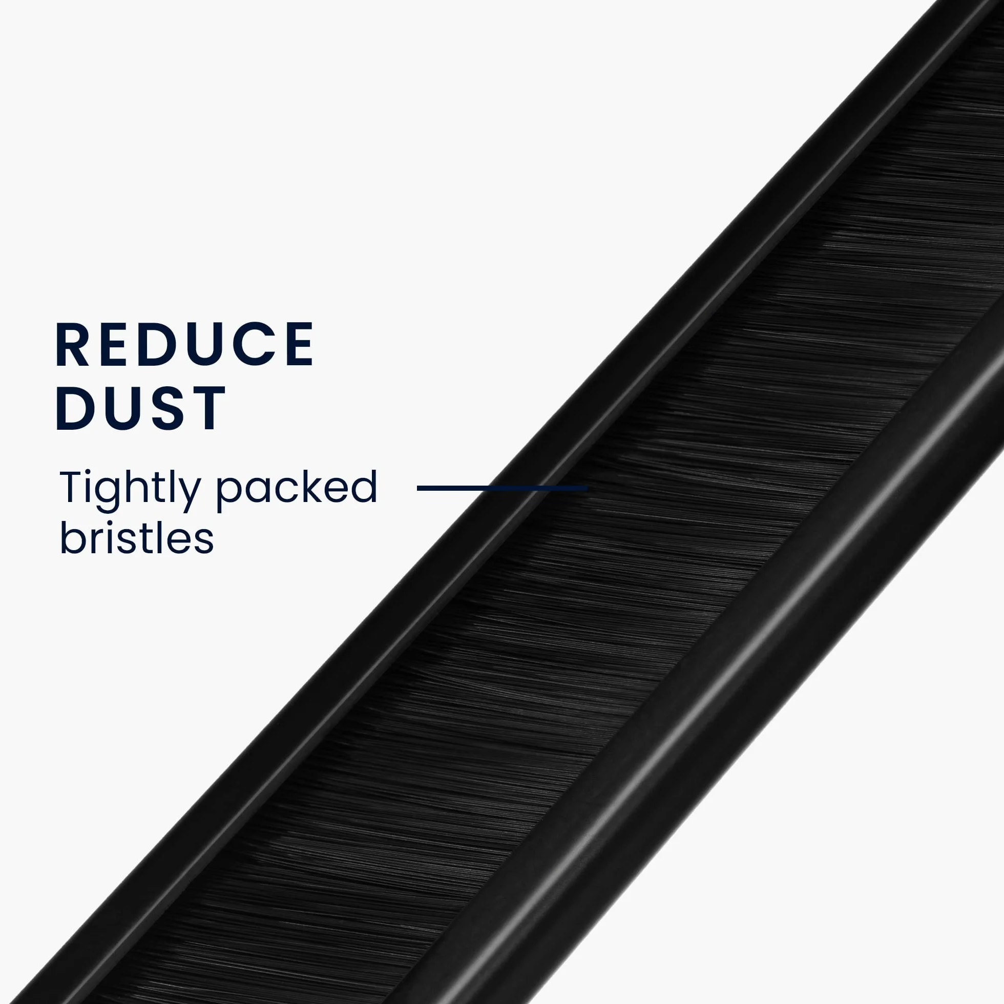 kwmobile 5X Passe-Câble Brosse Anti poussière Horizontal 1U 19" Armoire Rack