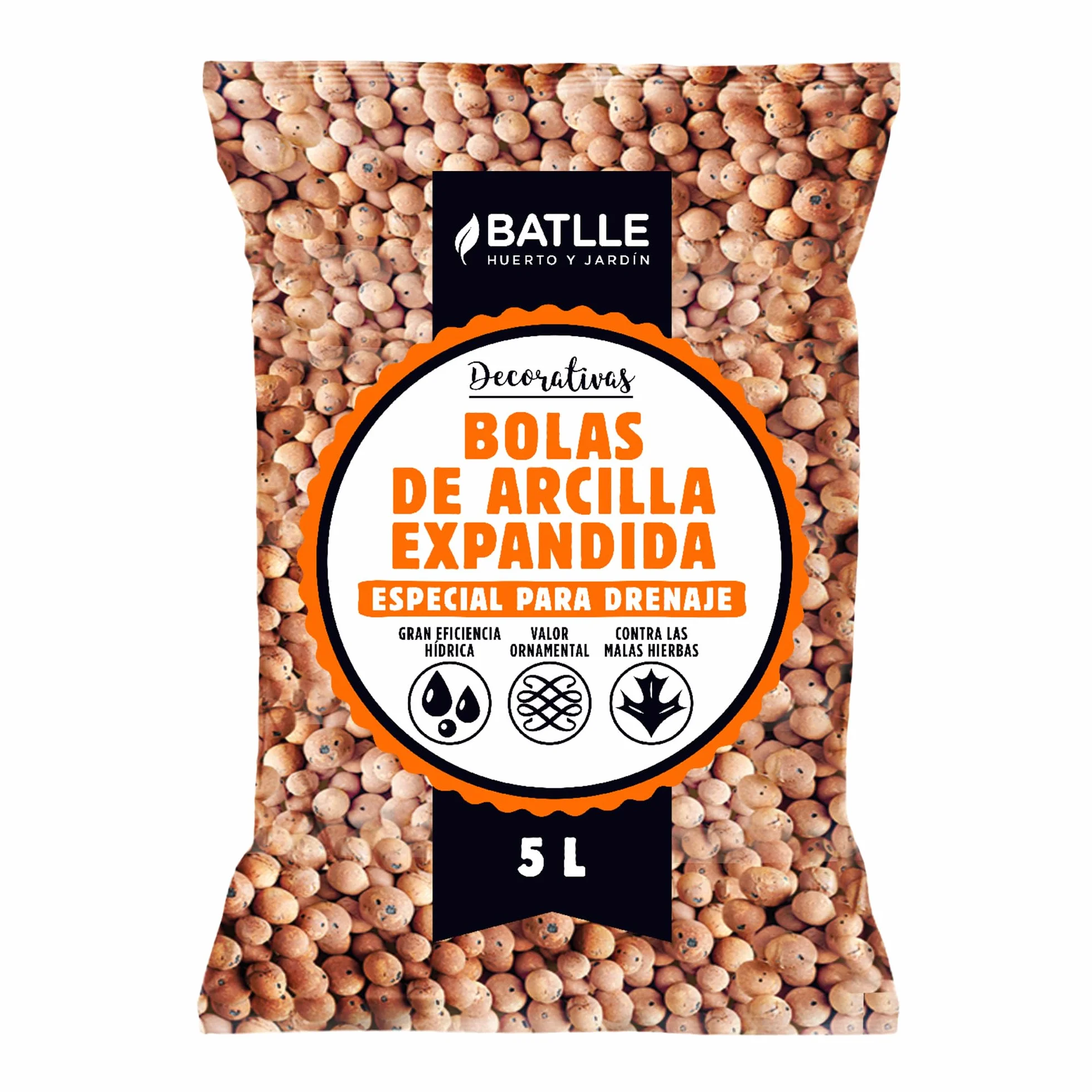 Semillas Batlle 960070UNID Terreau Boules en argile expansée 5 l