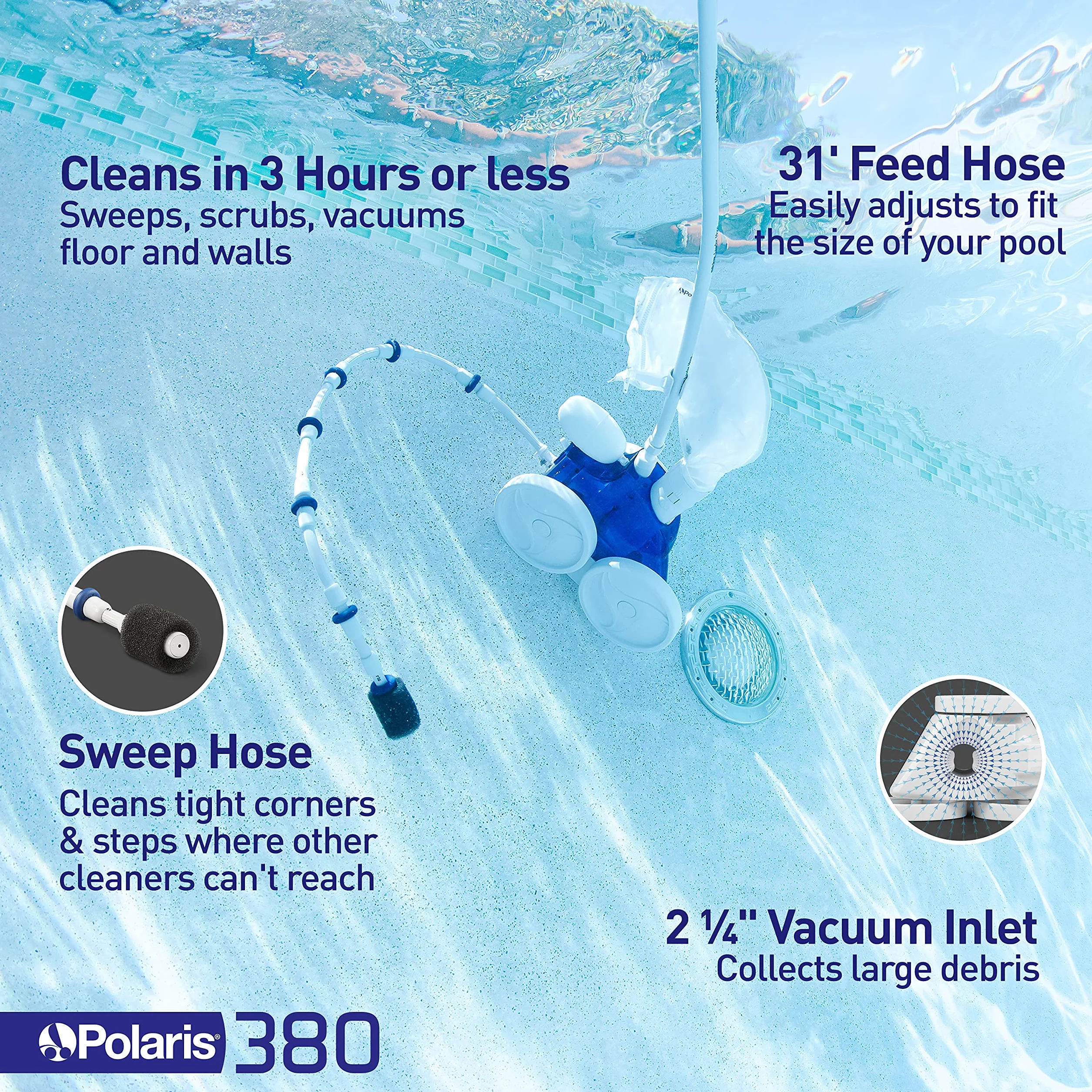 Robot de nettoyage de piscine Polaris 380
