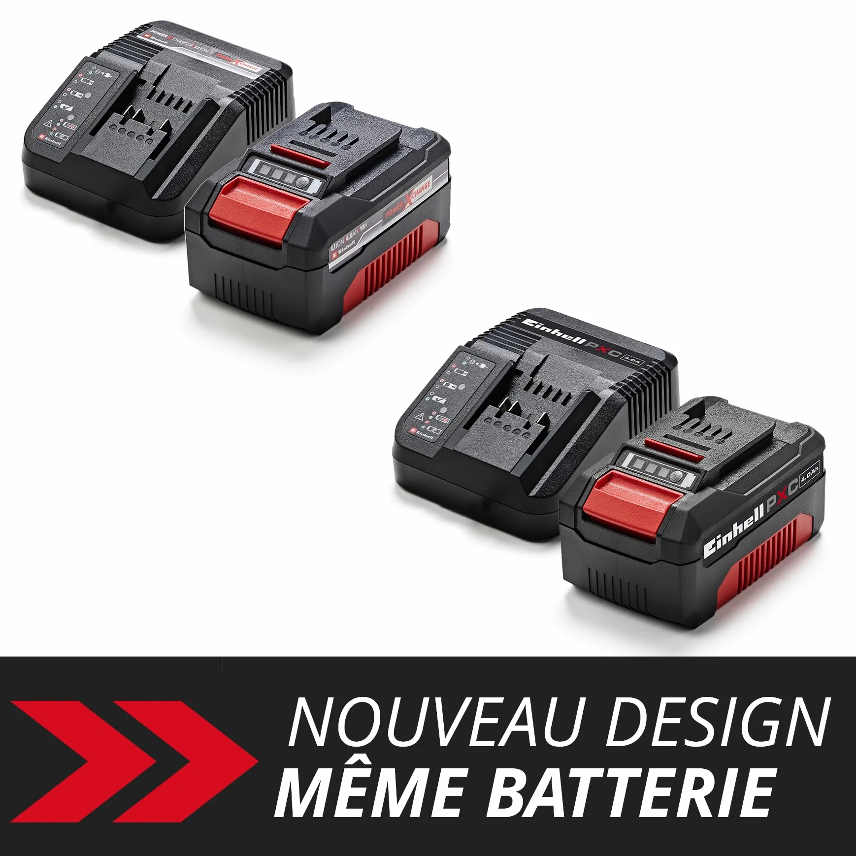 Einhell Power X-Change Starter Kit 4,0 Ah 18V Lithium-Ion Batterie + Chargeur